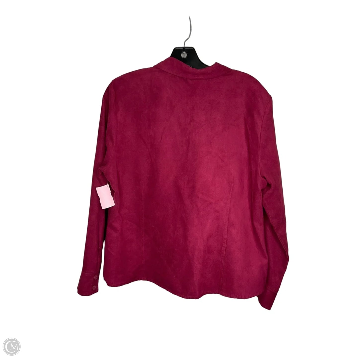 Jacket Shirt By Croft And Barrow In Purple, Size: Lp
