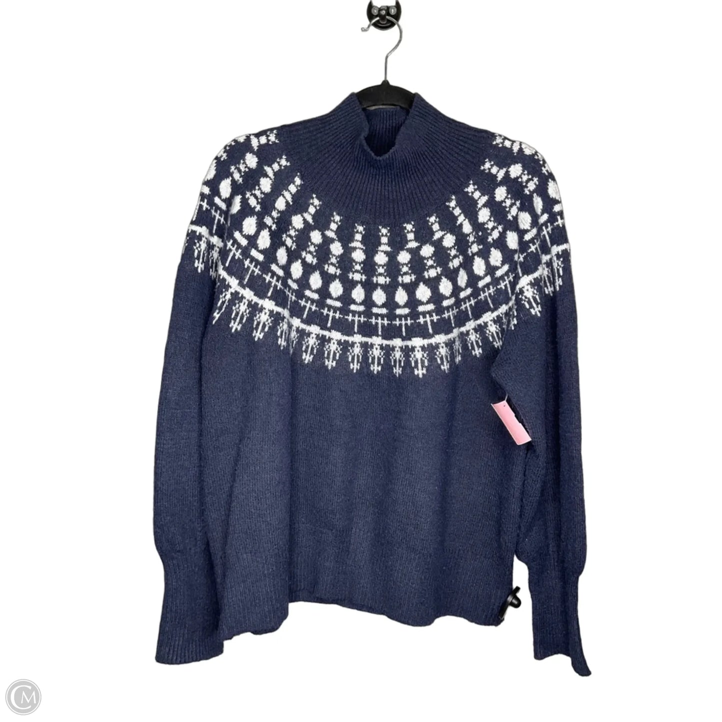 Sweater By Free Assembly In Navy, Size: 2x