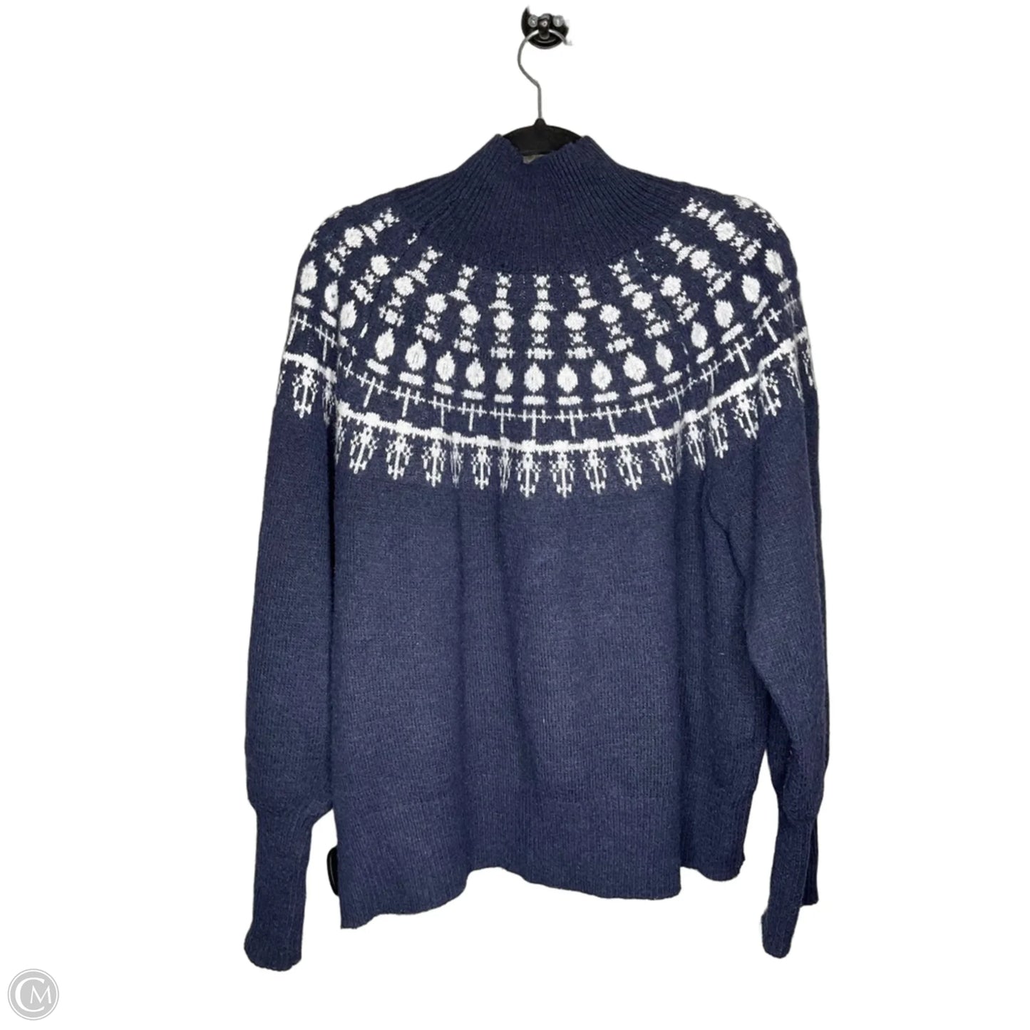 Sweater By Free Assembly In Navy, Size: 2x