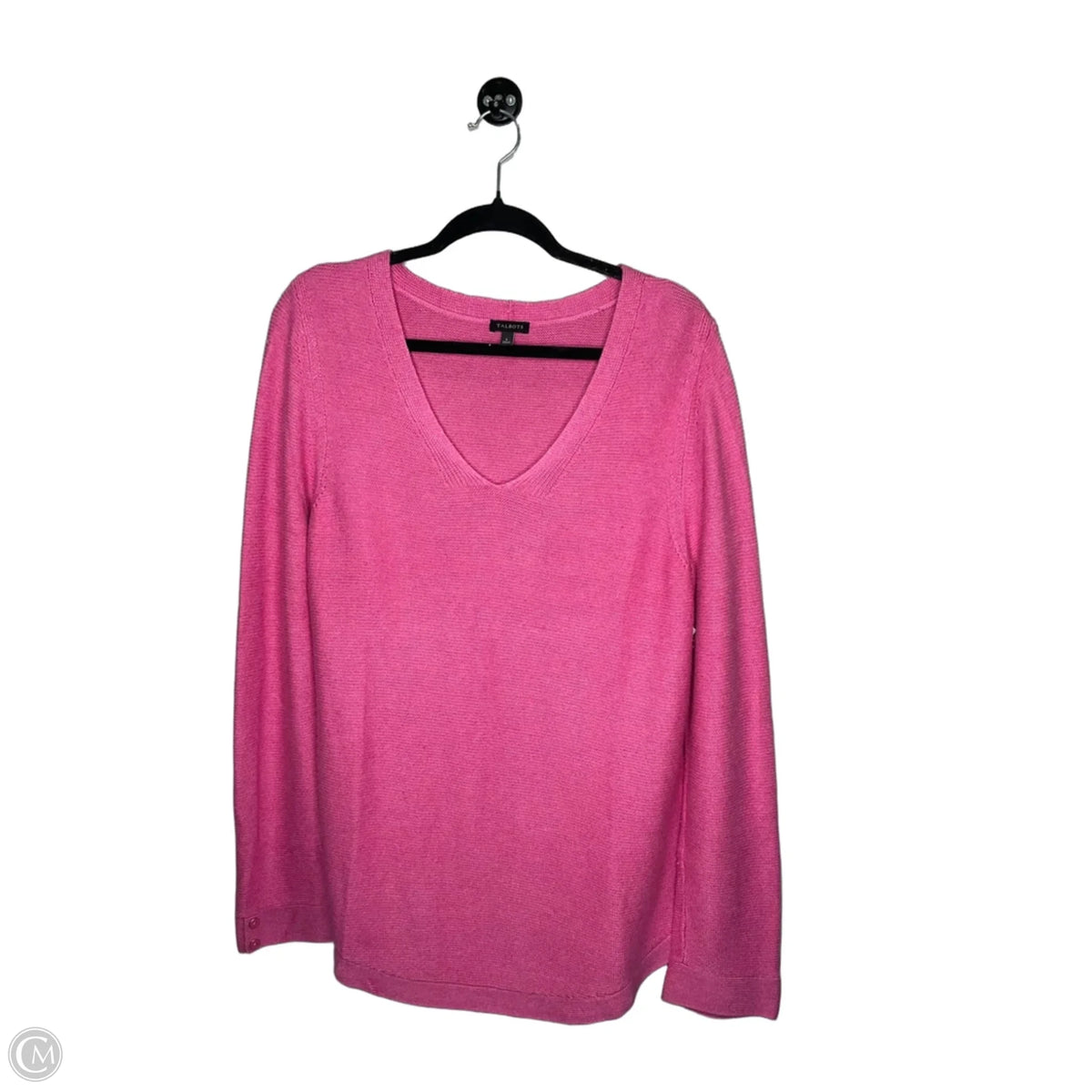 Top Long Sleeve By Talbots In Pink, Size: L