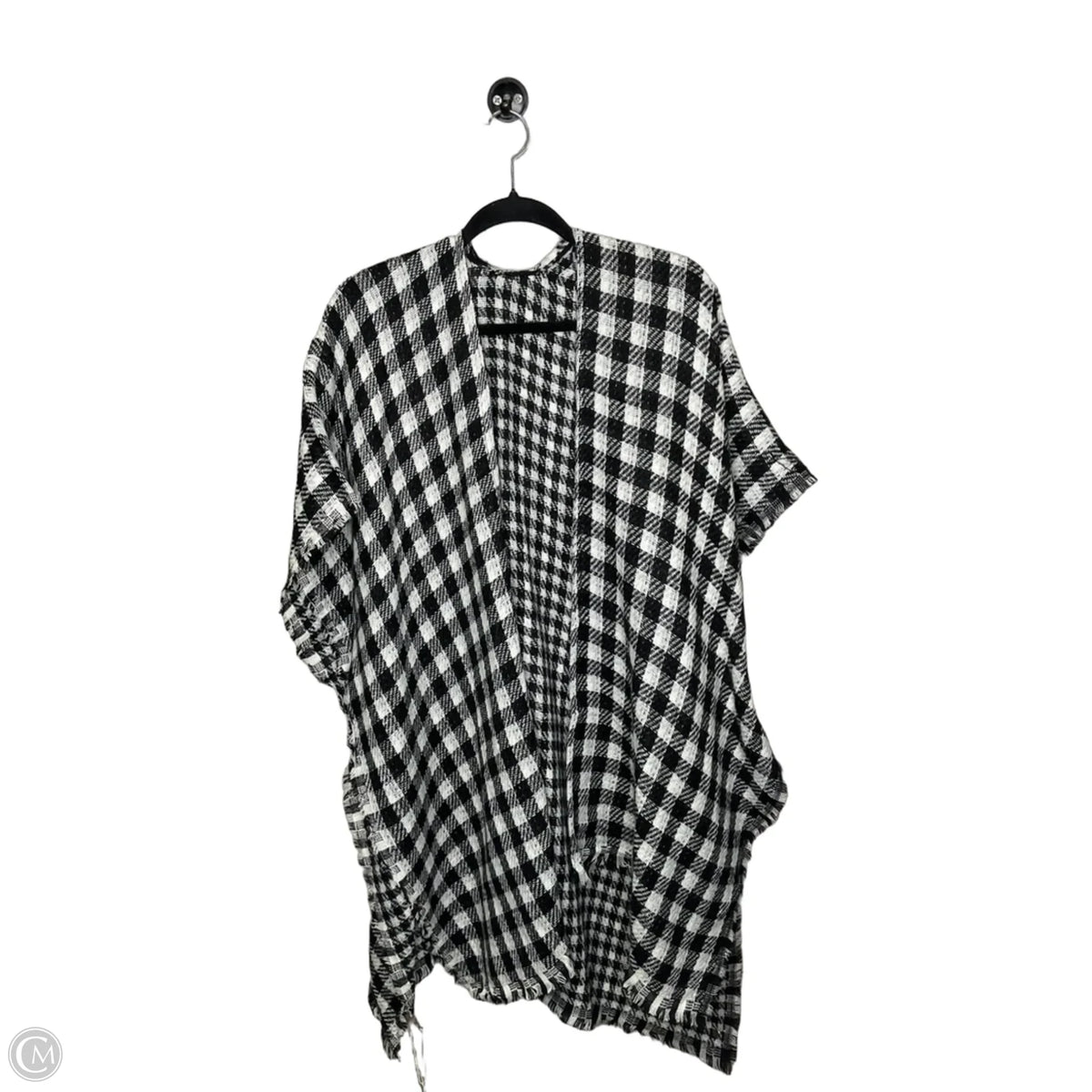 Cardigan By Clothes Mentor In Black & White, Size: Osfm