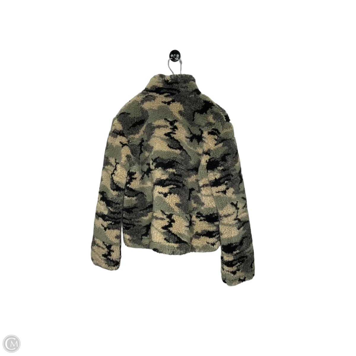 Jacket Faux Fur & Sherpa By Bella Dahl In Camouflage Print, Size: L