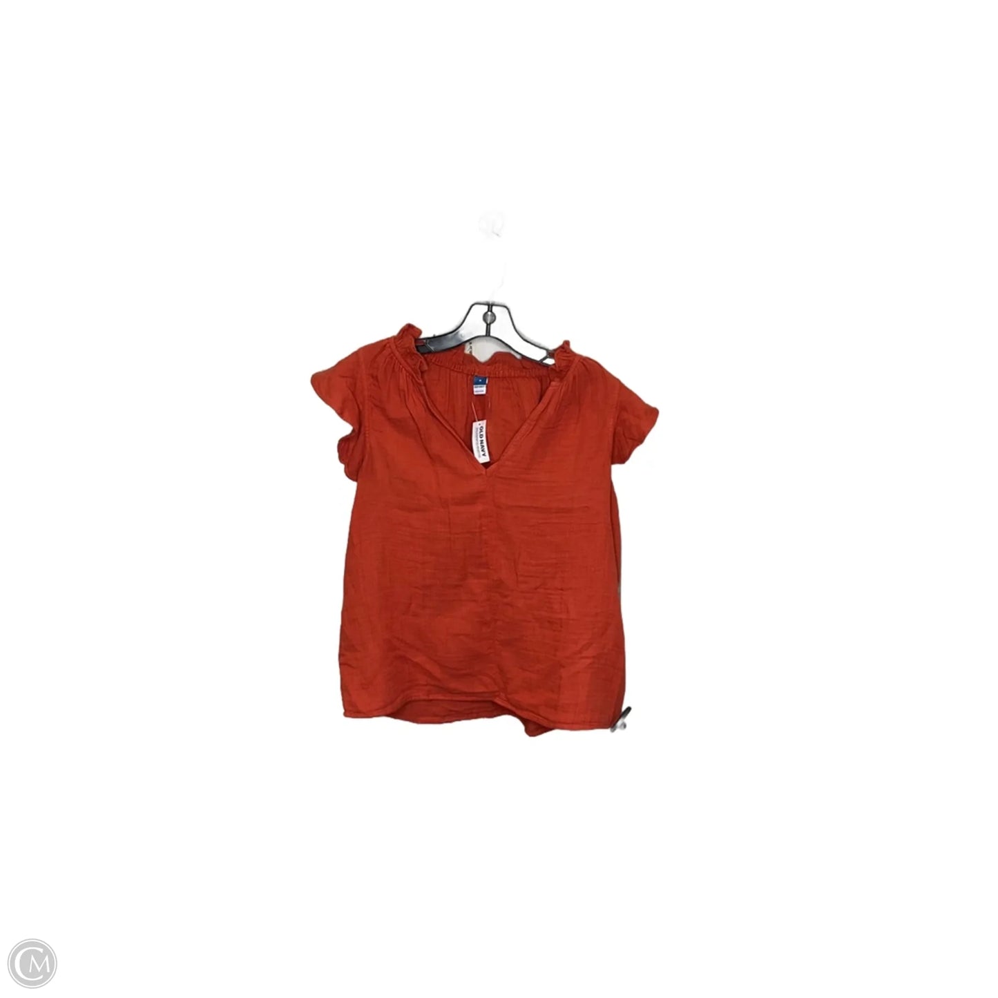 Top Short Sleeve By Old Navy In Orange, Size: M