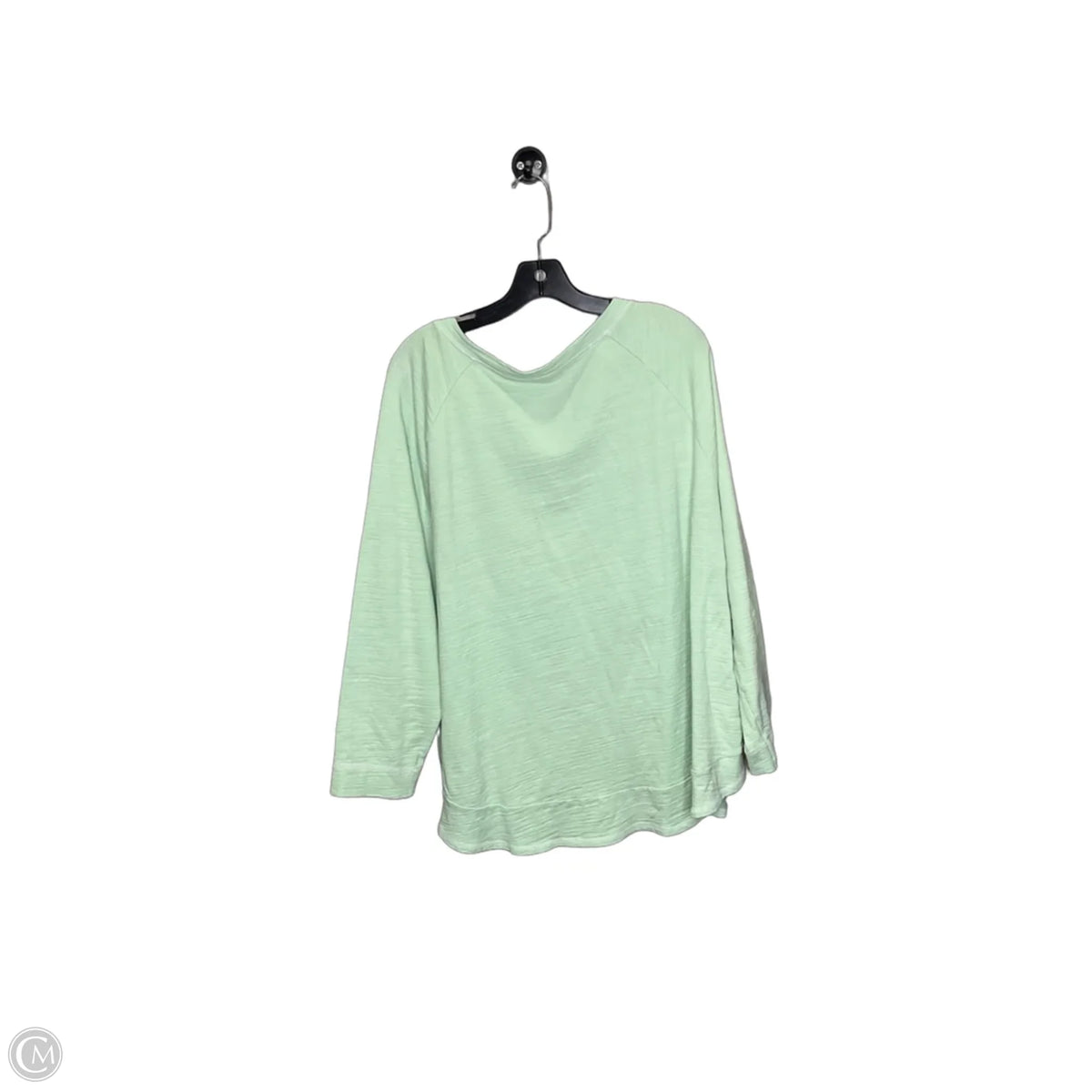 Athletic Top Long Sleeve Crewneck By Talbots In Green, Size: 3x
