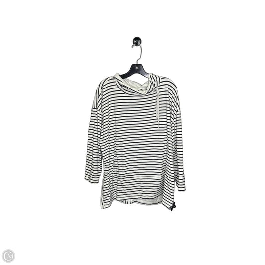 Athletic Sweatshirt Collar By Talbots In Striped Pattern, Size: 3x