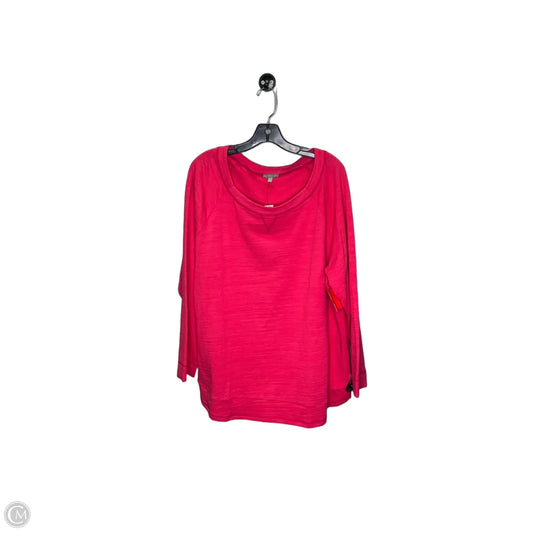 Athletic Top Long Sleeve Crewneck By Talbots In Pink, Size: 2x