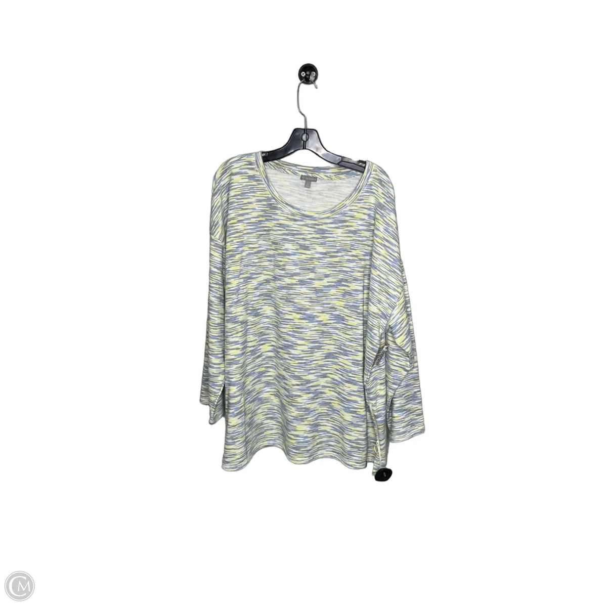 Athletic Sweatshirt Crewneck By Talbots In Blue & Yellow, Size: 3x
