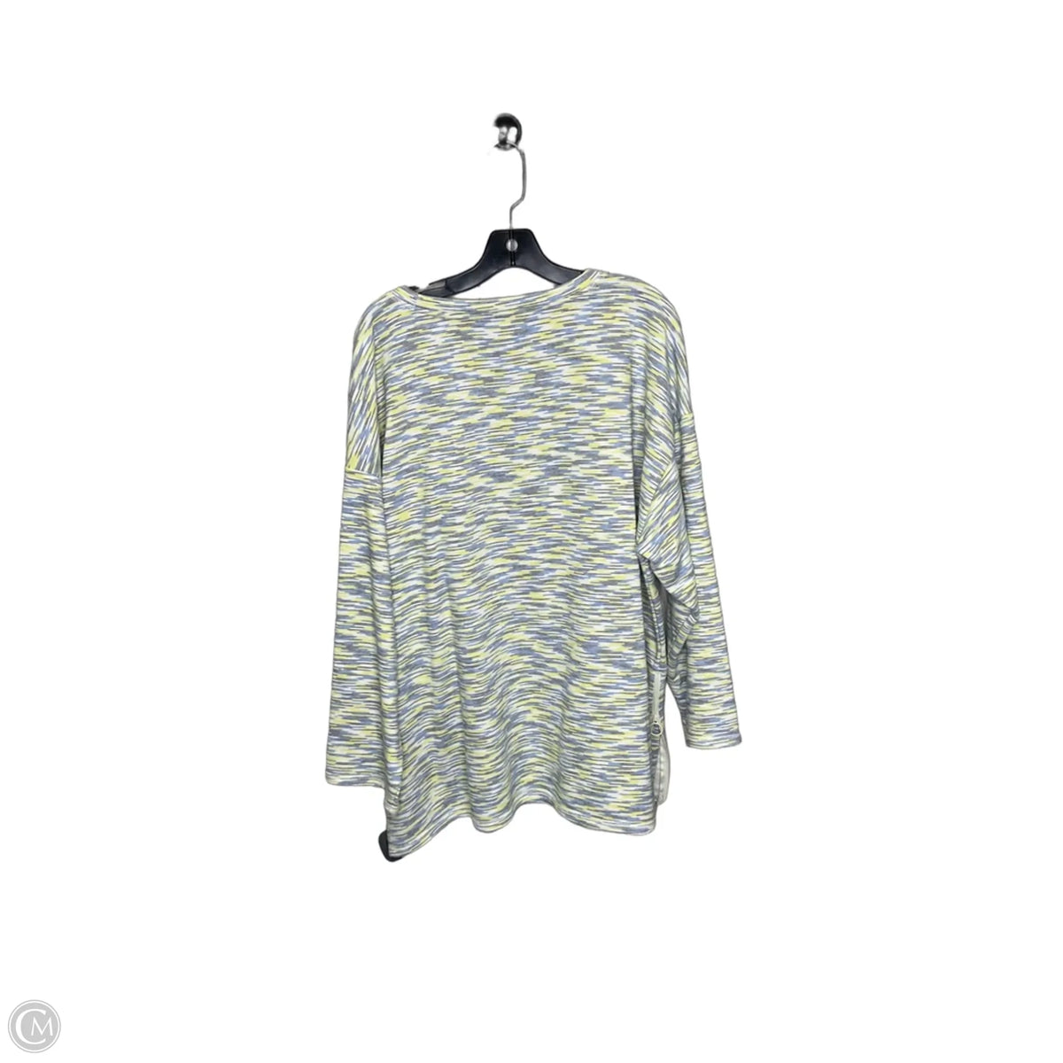 Athletic Sweatshirt Crewneck By Talbots In Blue & Yellow, Size: 3x