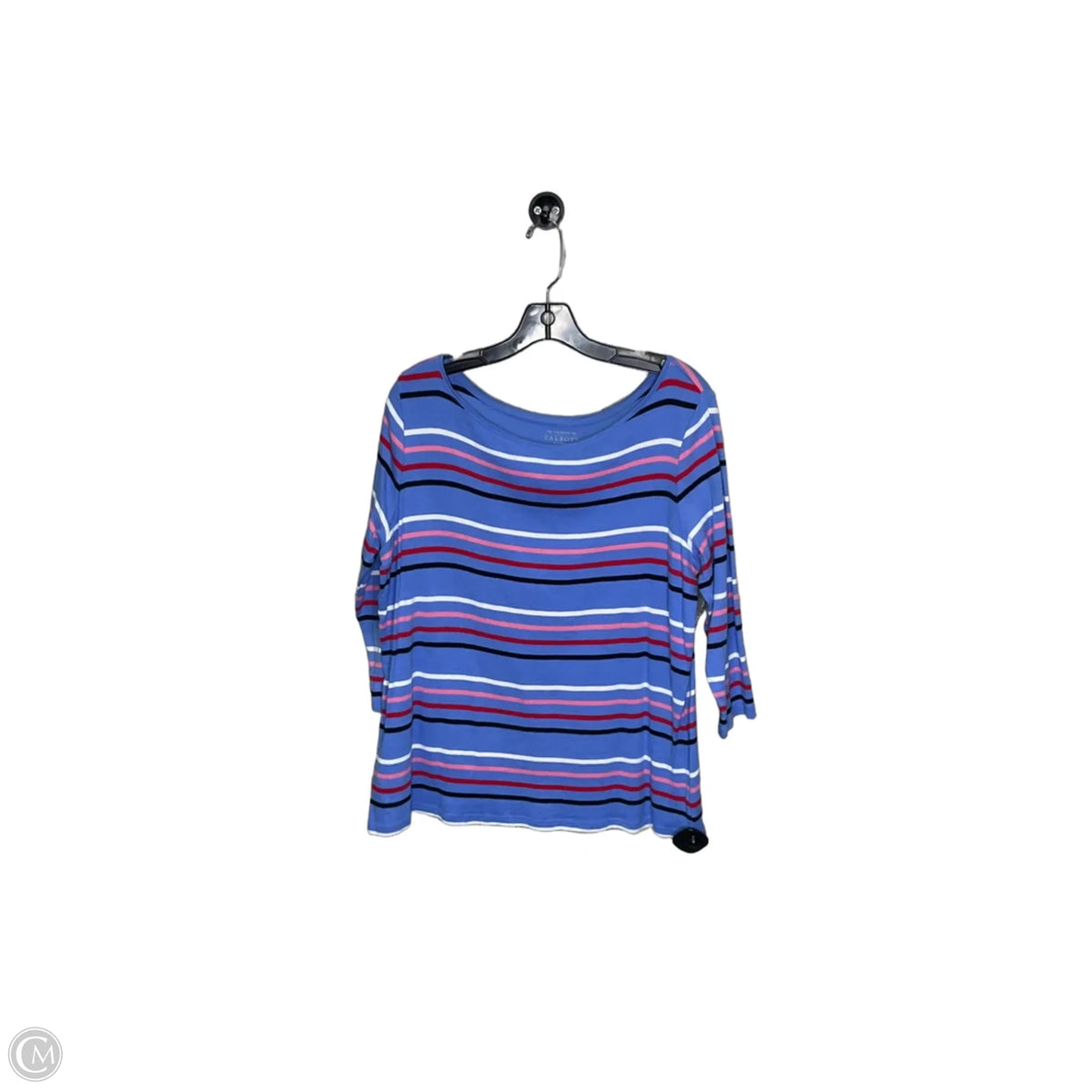 Top 3/4 Sleeve By Talbots In Blue, Size: 1x