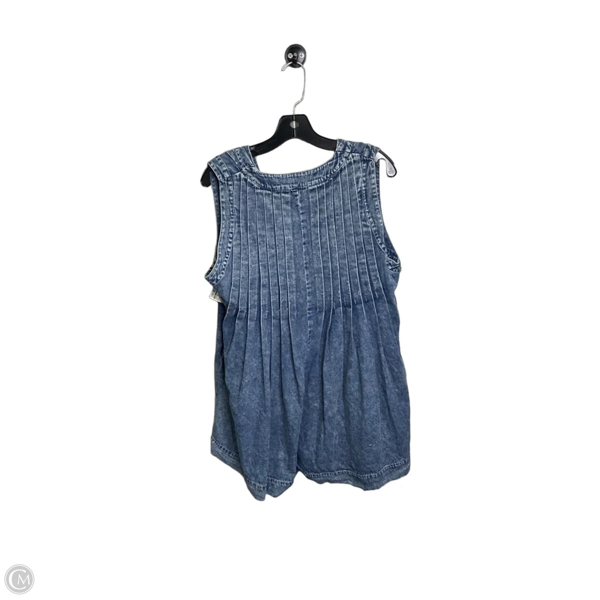Romper By Pink Lily In Blue Denim, Size: M