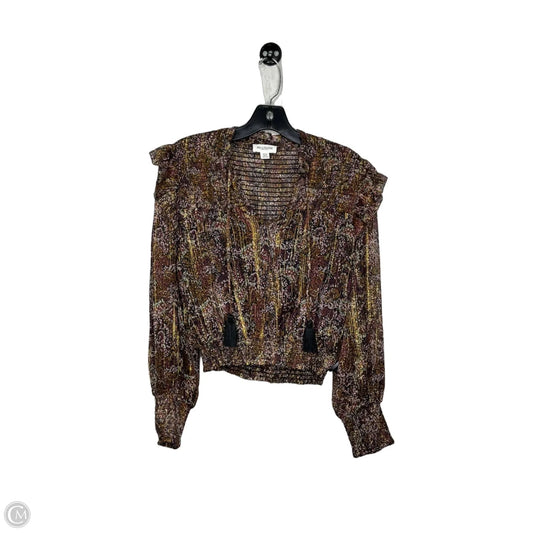 Top Long Sleeve By Allison In Multi-colored, Size: Xs