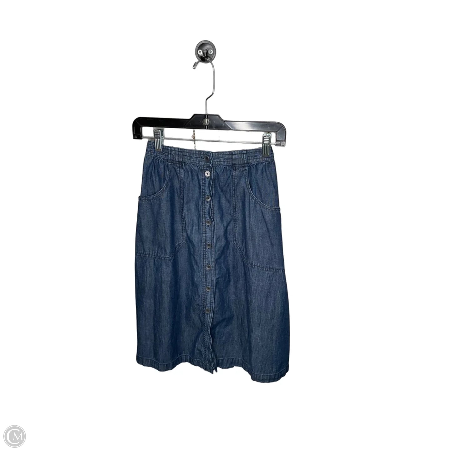 Skirt Midi By Abercrombie And Fitch In Blue, Size: Xs