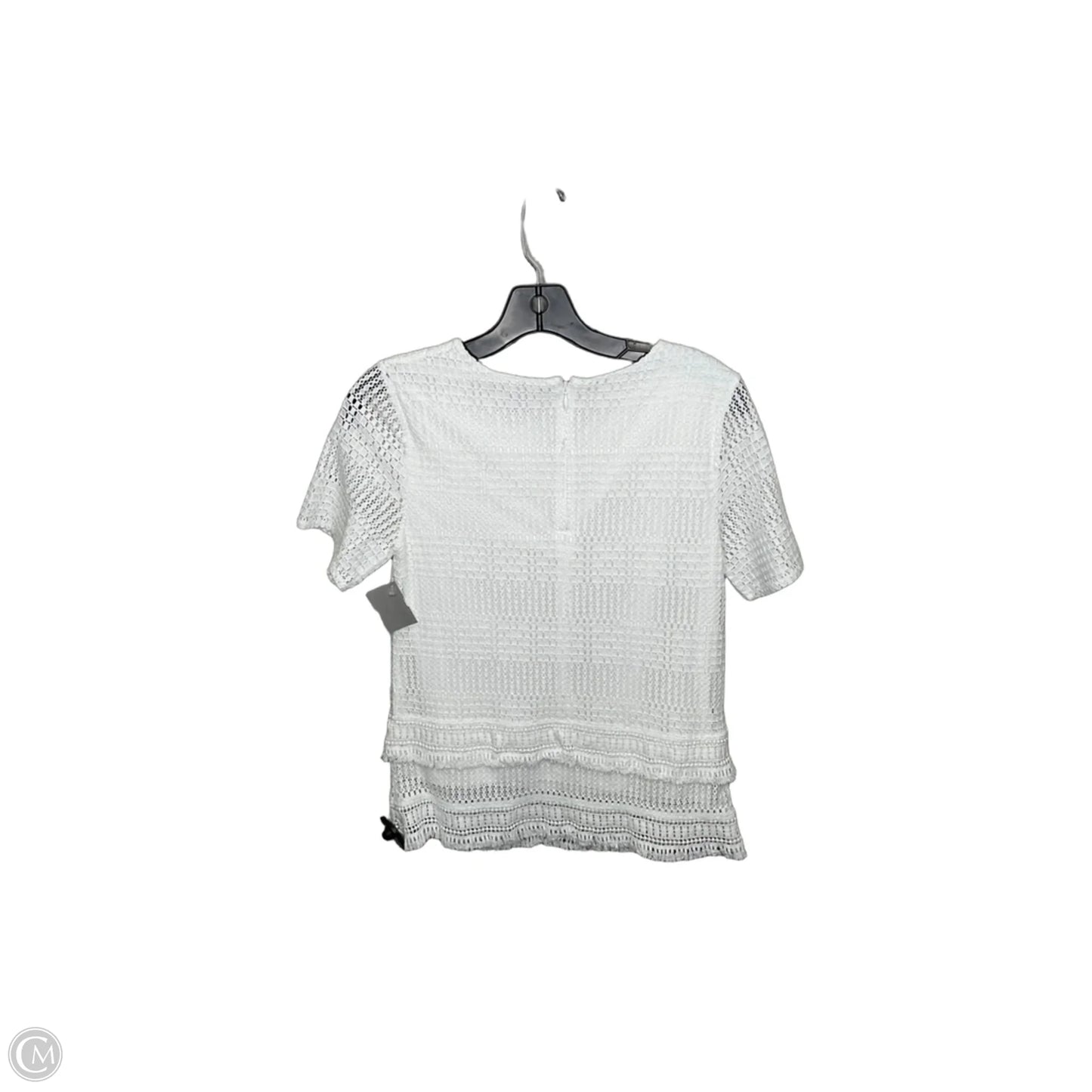 Top Short Sleeve By Banana Republic In White, Size: Xs