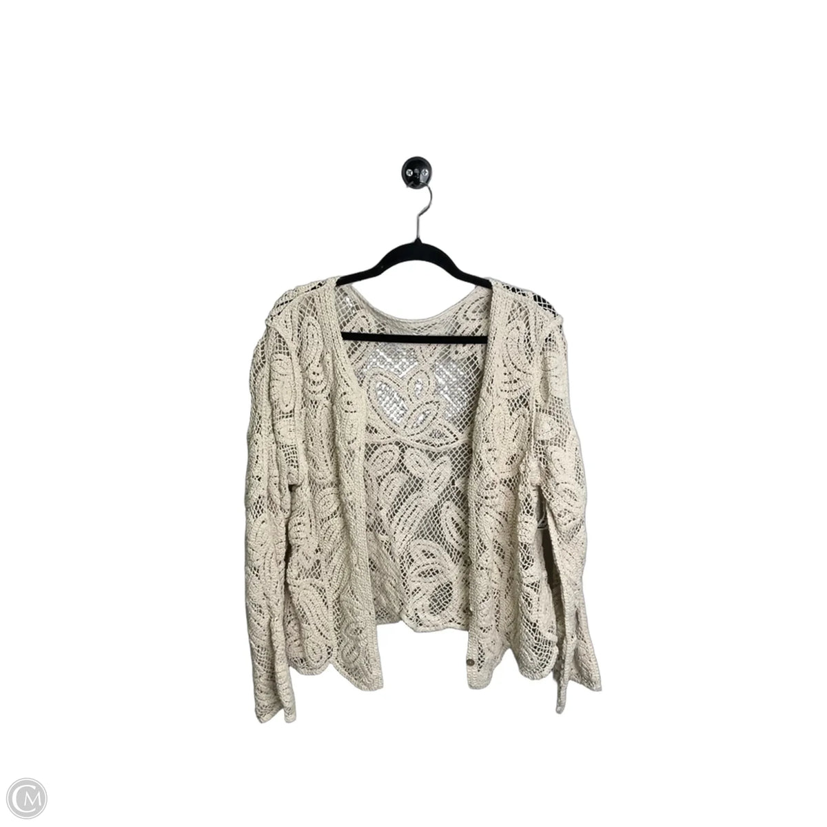 Cardigan By Clothes Mentor In Tan, Size: Xxl