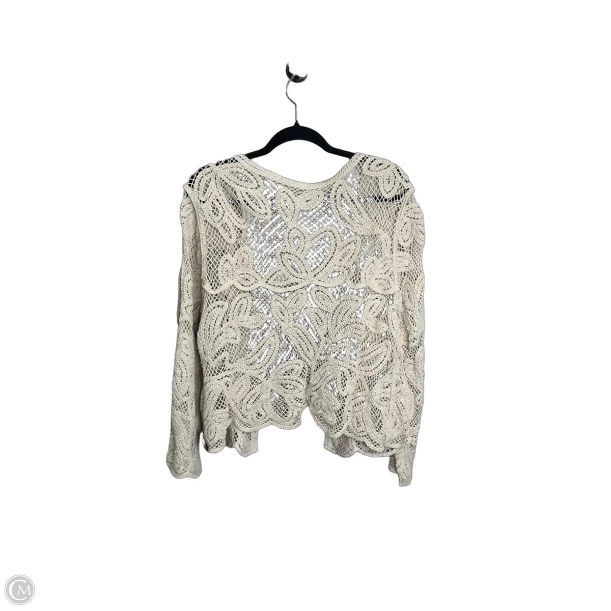 Cardigan By Clothes Mentor In Tan, Size: Xxl