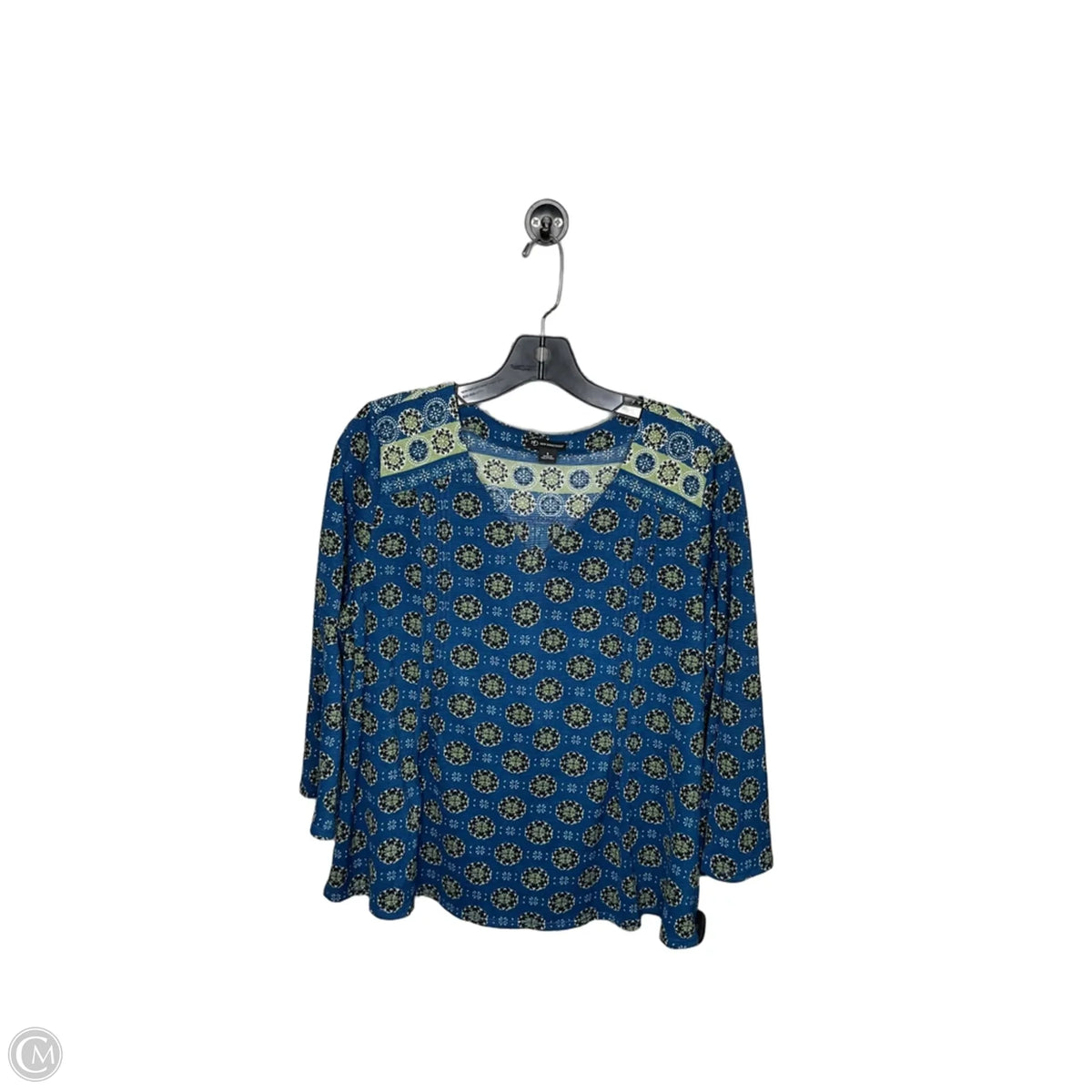 Top Long Sleeve By New Directions In Blue, Size: S