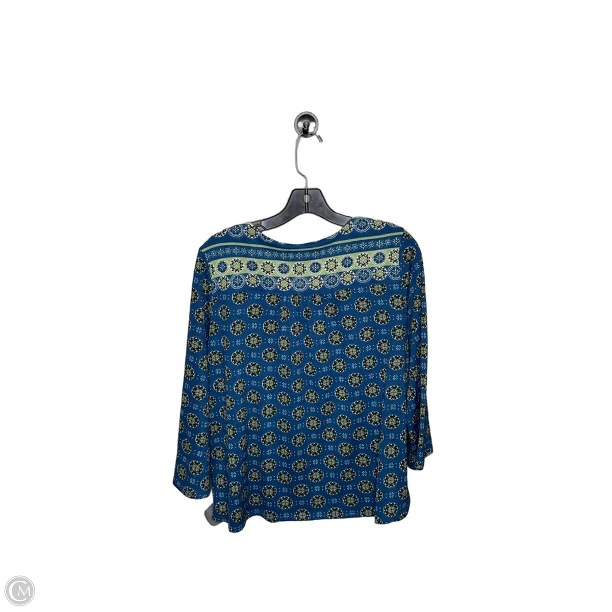 Top Long Sleeve By New Directions In Blue, Size: S