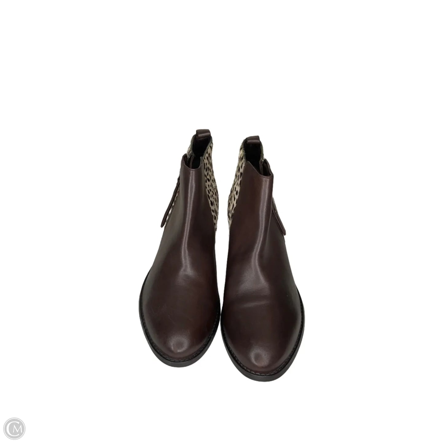 Boots Ankle Flats By Journee In Animal Print, Size: 10