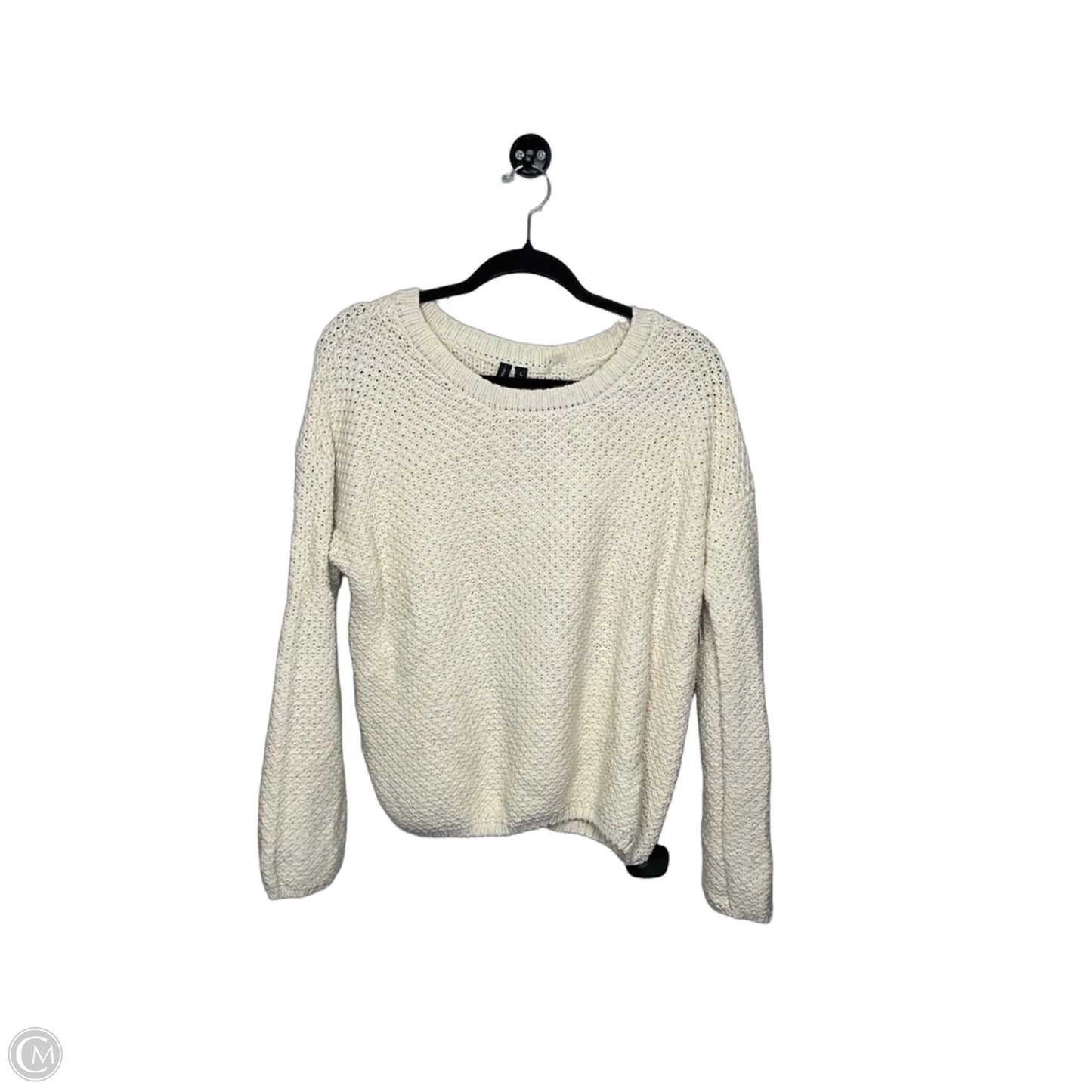 Sweater By Moon And Madison In Cream, Size: L