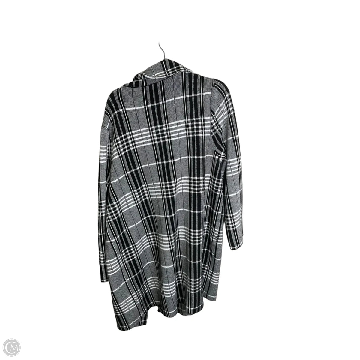 Cardigan By Clothes Mentor In Black & White, Size: 3x