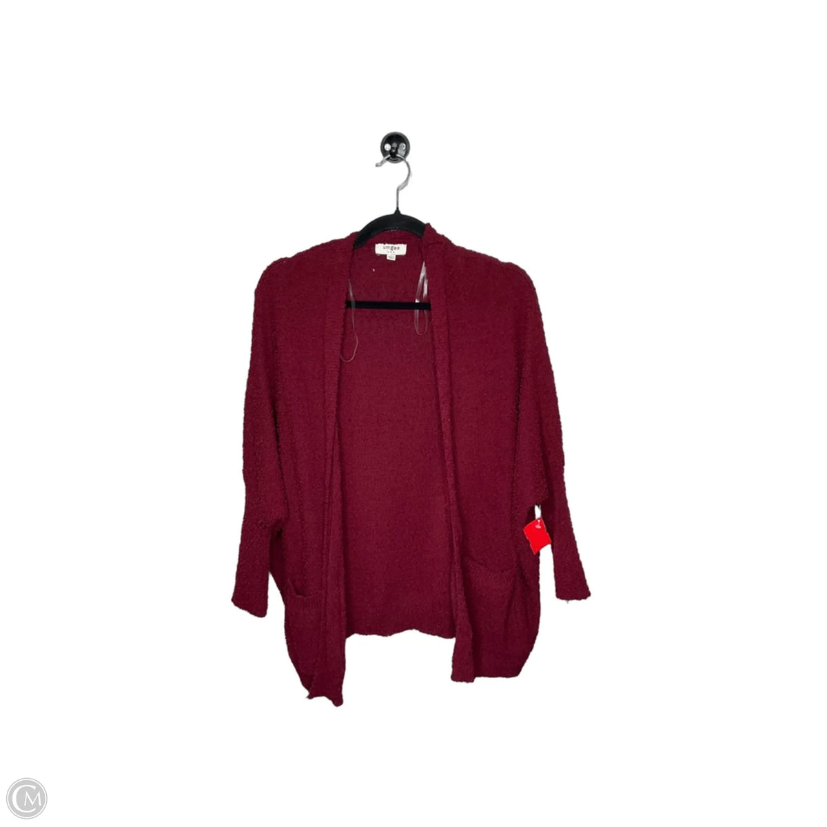 Sweater Cardigan By Umgee In Maroon, Size: S