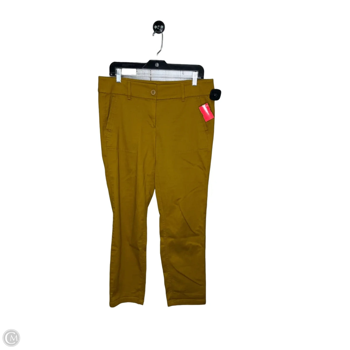 Pants Cropped By Loft In Yellow, Size: 6