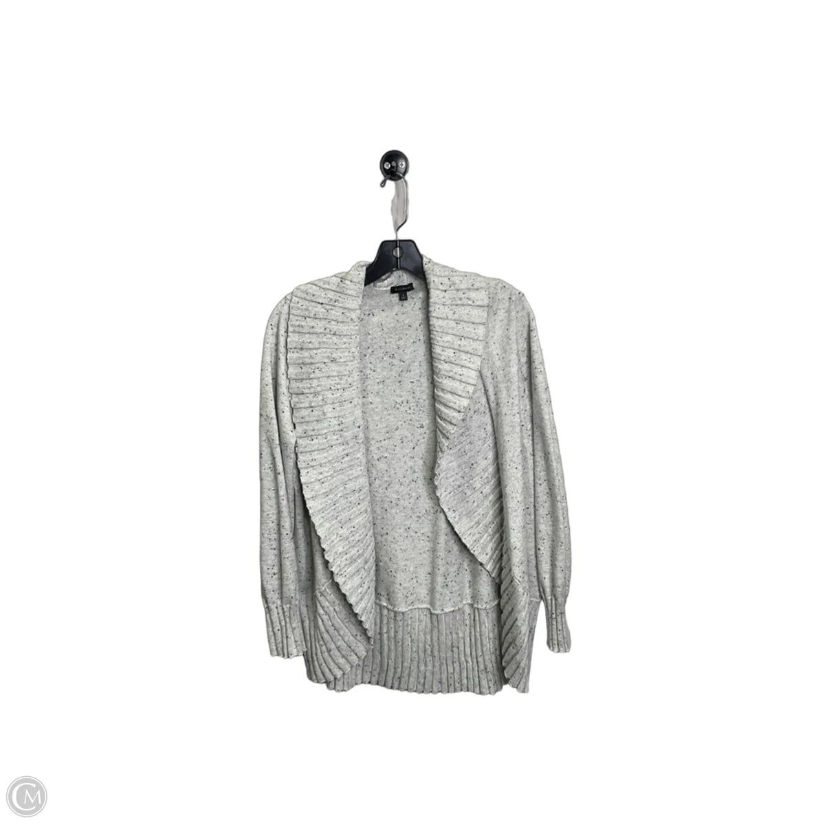 Sweater Cardigan By Talbots In Grey, Size: L