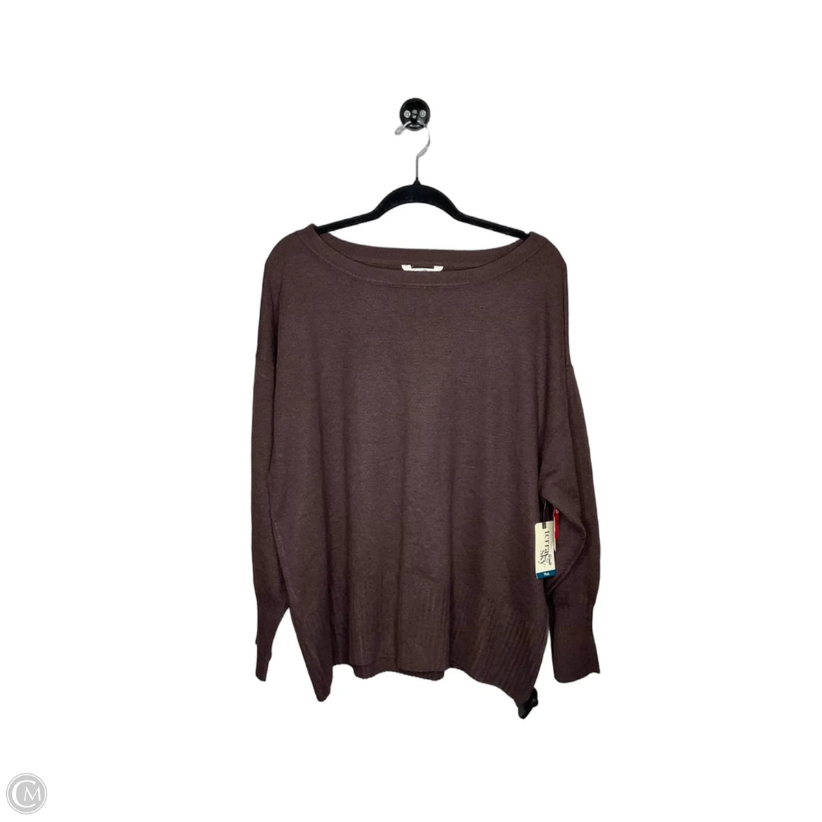 Sweater By Terra & Sky In Brown, Size: 2x