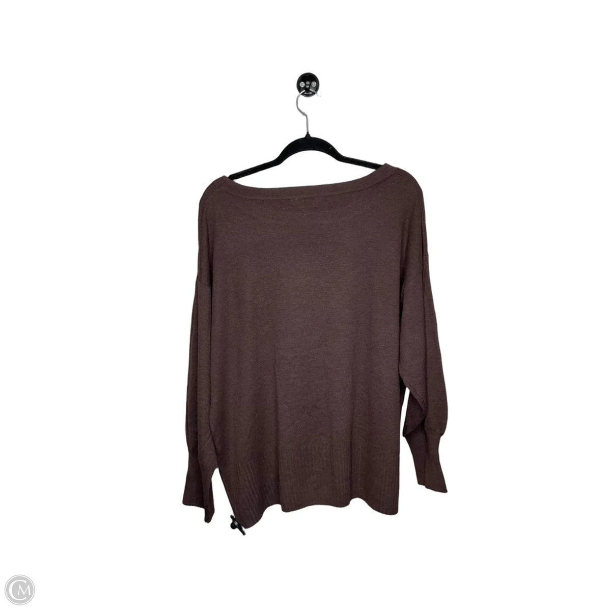 Sweater By Terra & Sky In Brown, Size: 2x