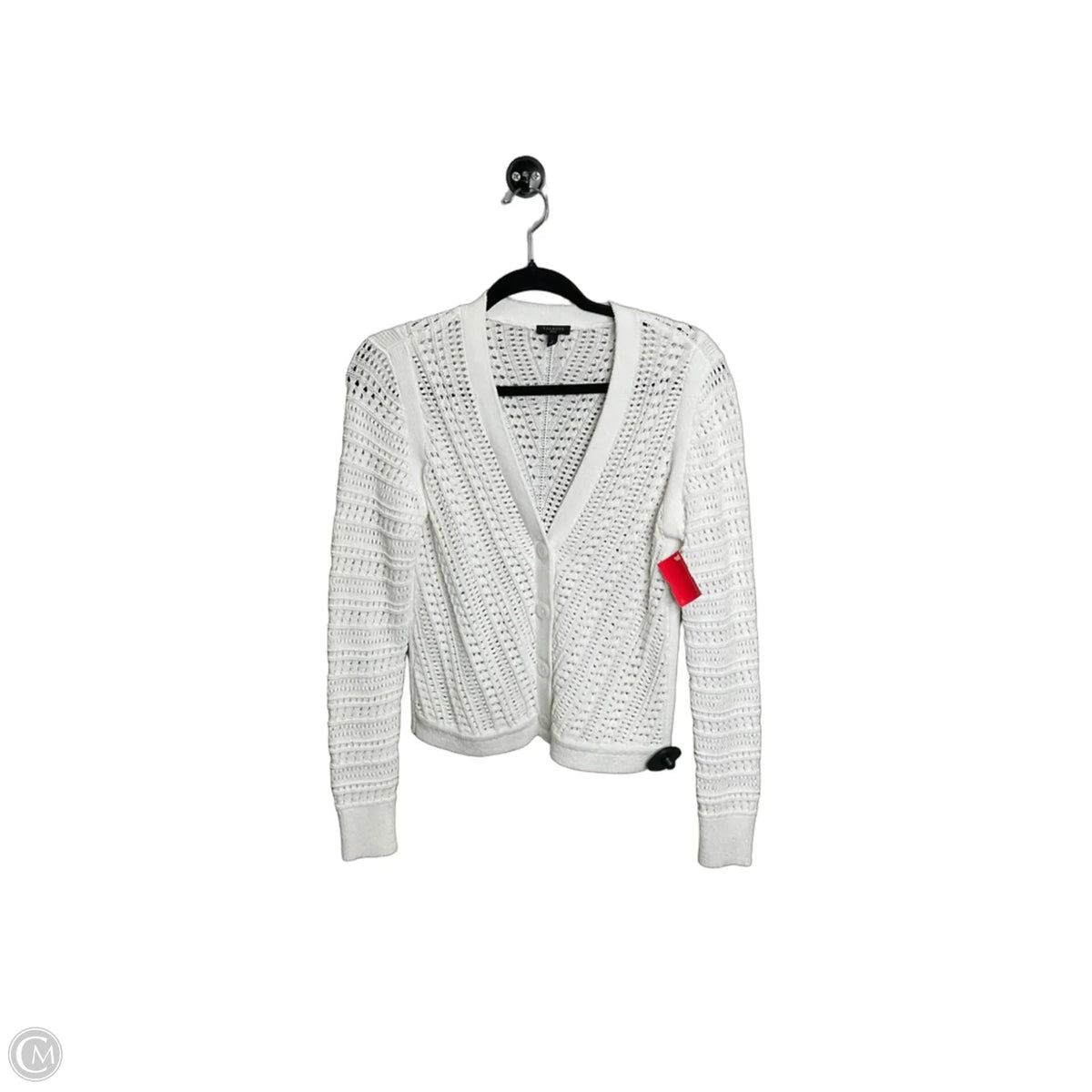 Sweater Cardigan By Talbots In White, Size: Sp