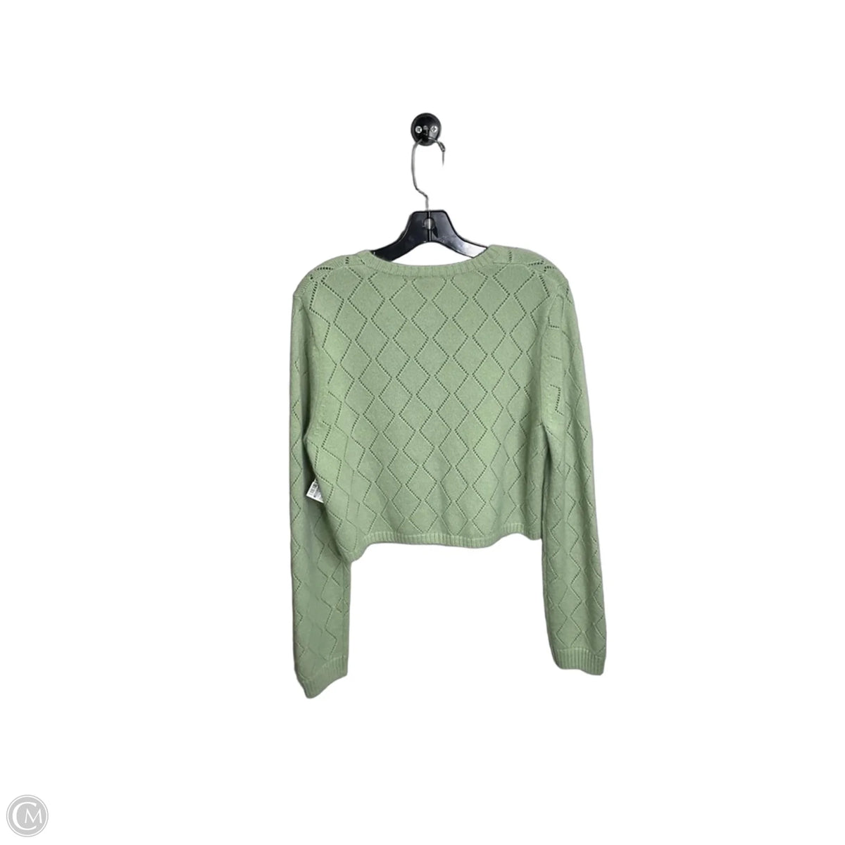 Sweater Cardigan Cashmere By Magaschoni In Green, Size: L