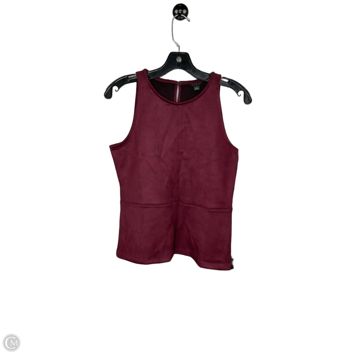 Top Sleeveless By Ann Taylor In Maroon, Size: Xs