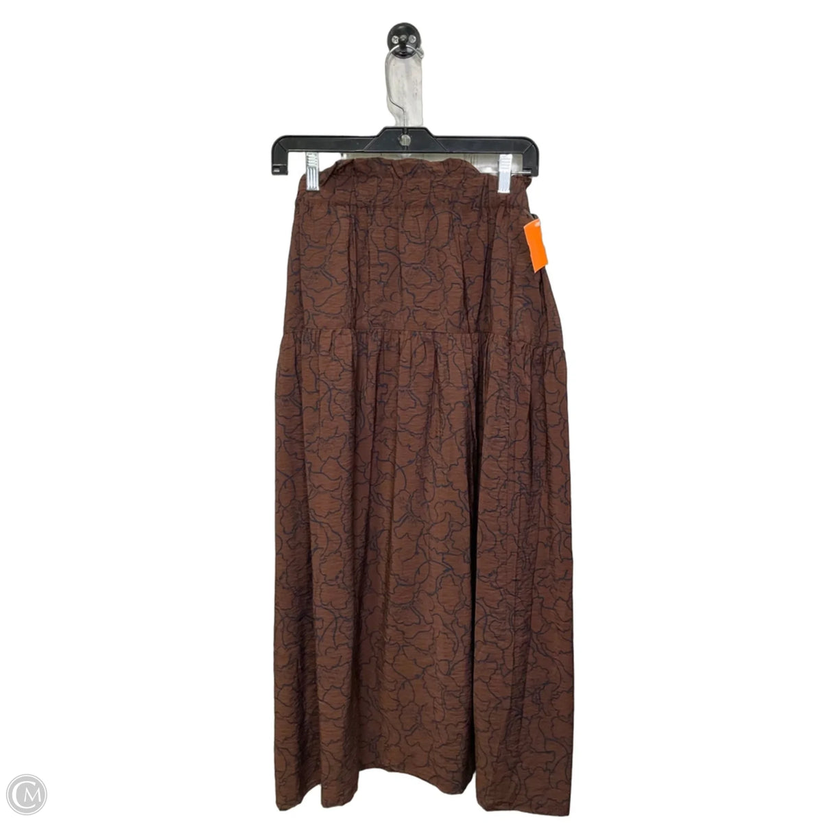 Skirt Midi By Time And Tru In Black & Brown, Size: L