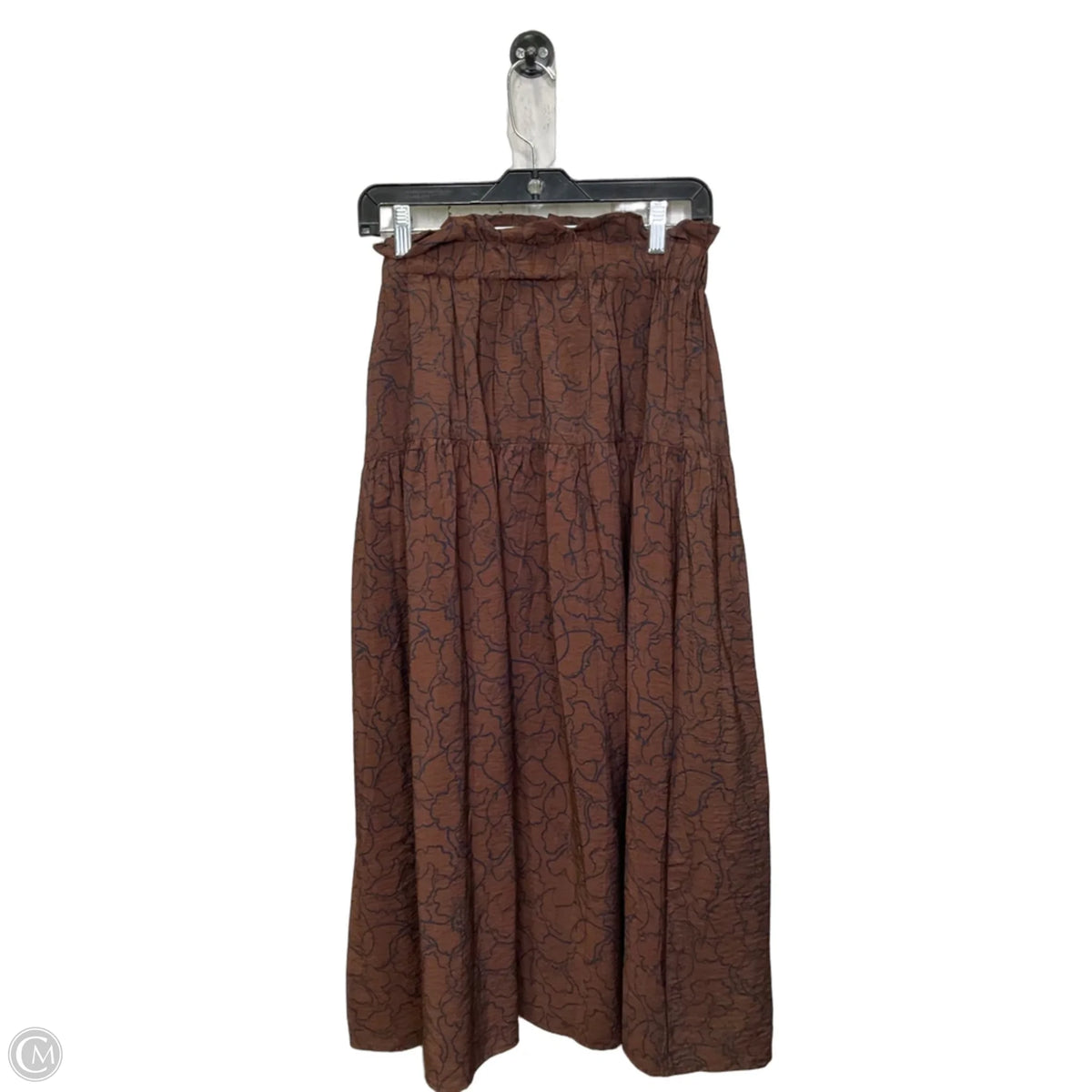 Skirt Midi By Time And Tru In Black & Brown, Size: L