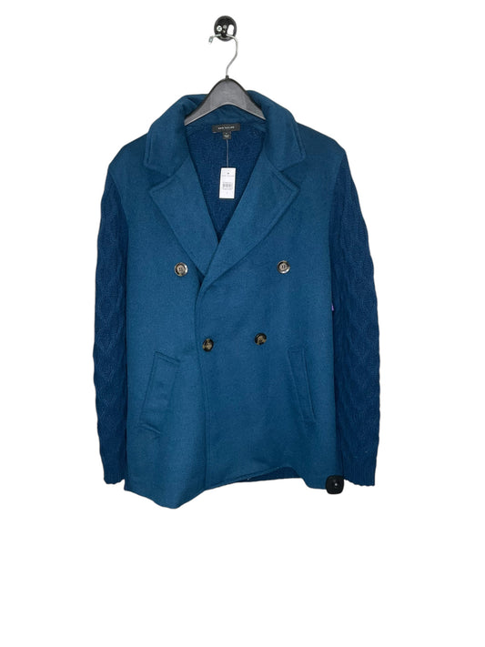 Coat Peacoat By Ann Taylor In Blue, Size: L