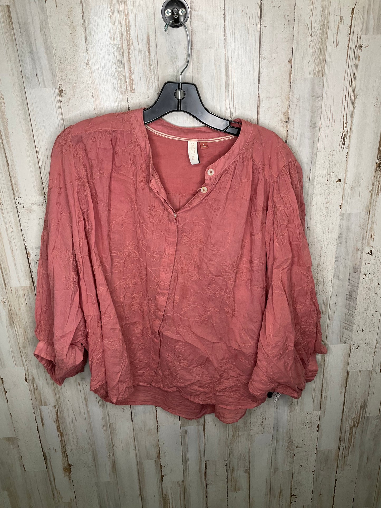 Mauve Top Short Sleeve Pilcro, Size S