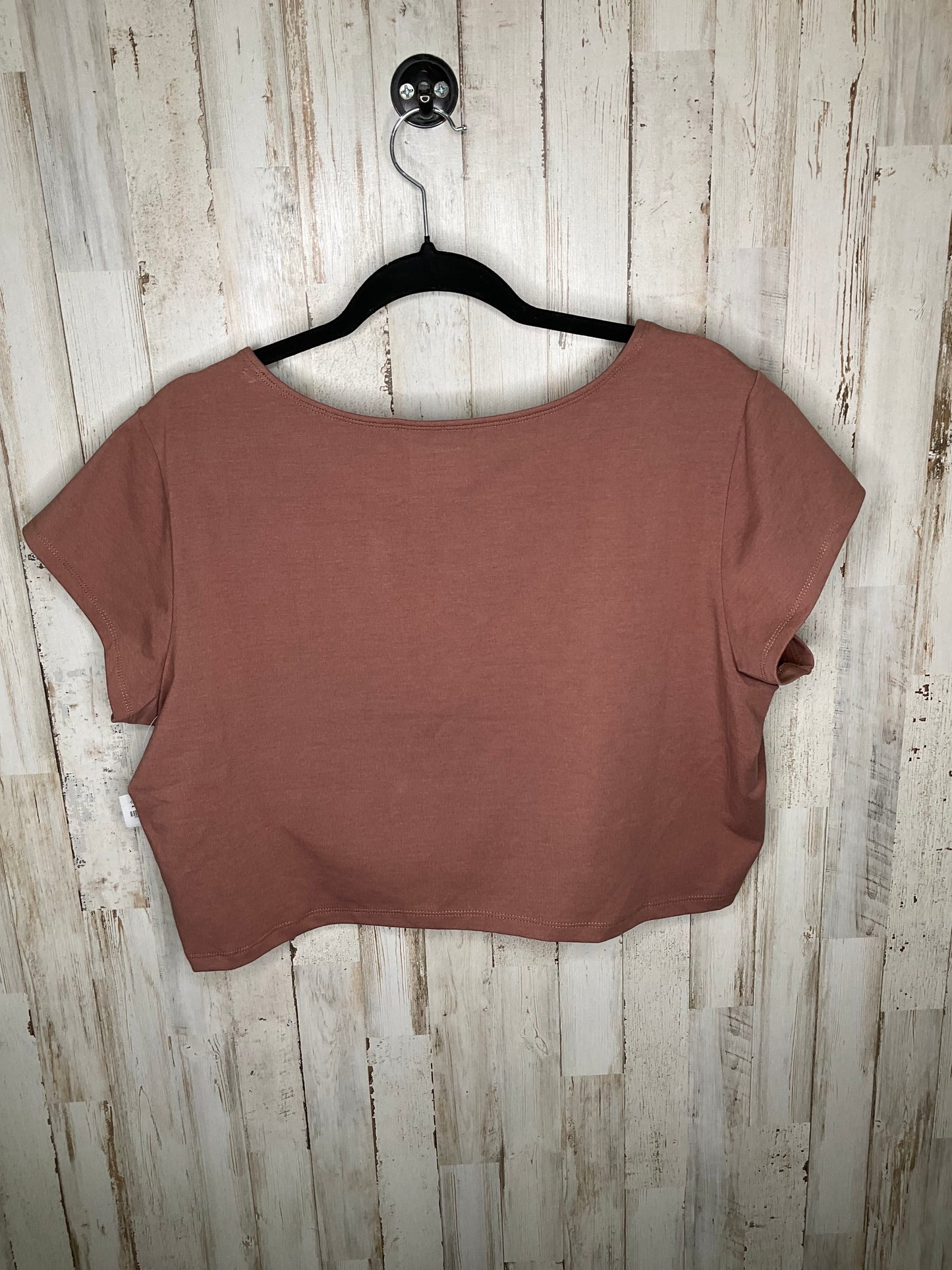 Brown Athletic Top Short Sleeve Old Navy, Size 2x