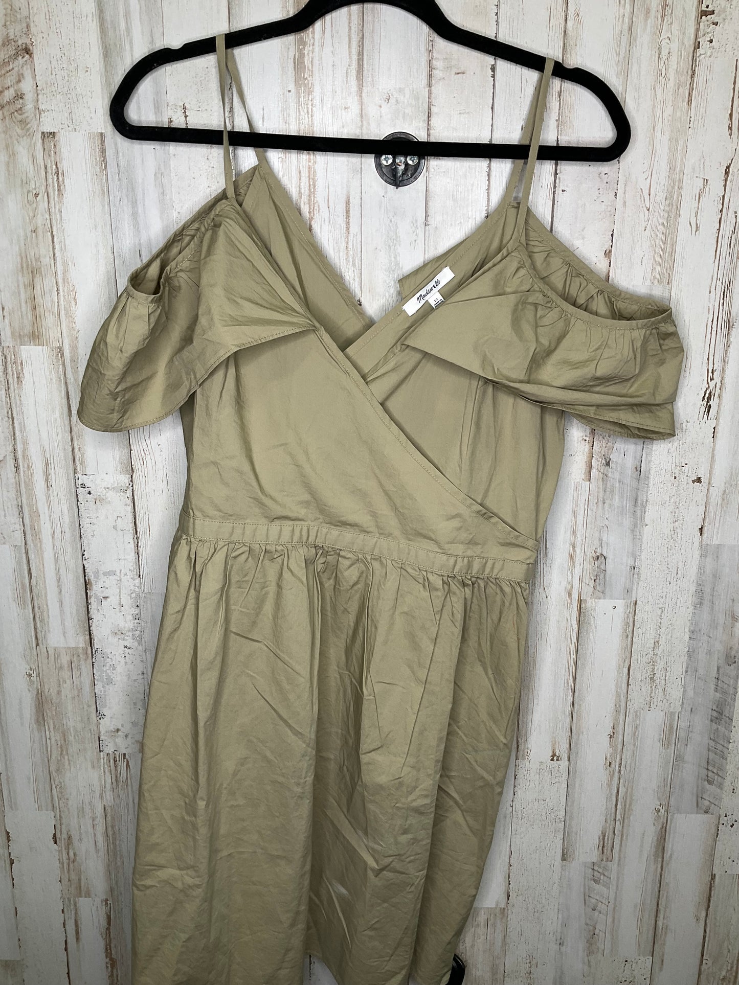 Beige Dress Casual Midi Madewell, Size 12