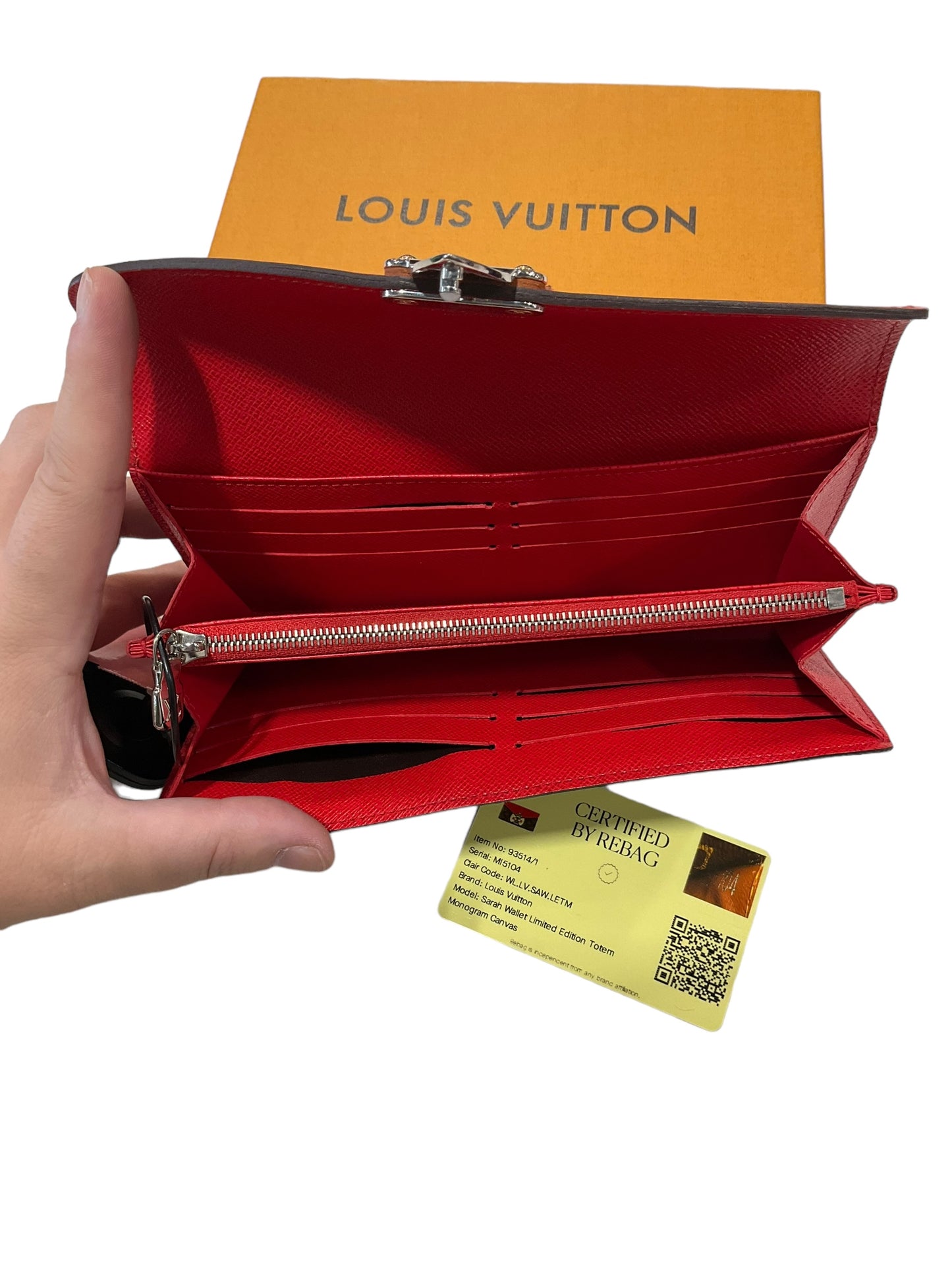 Wallet Luxury Designer By Louis Vuitton, Size: Large