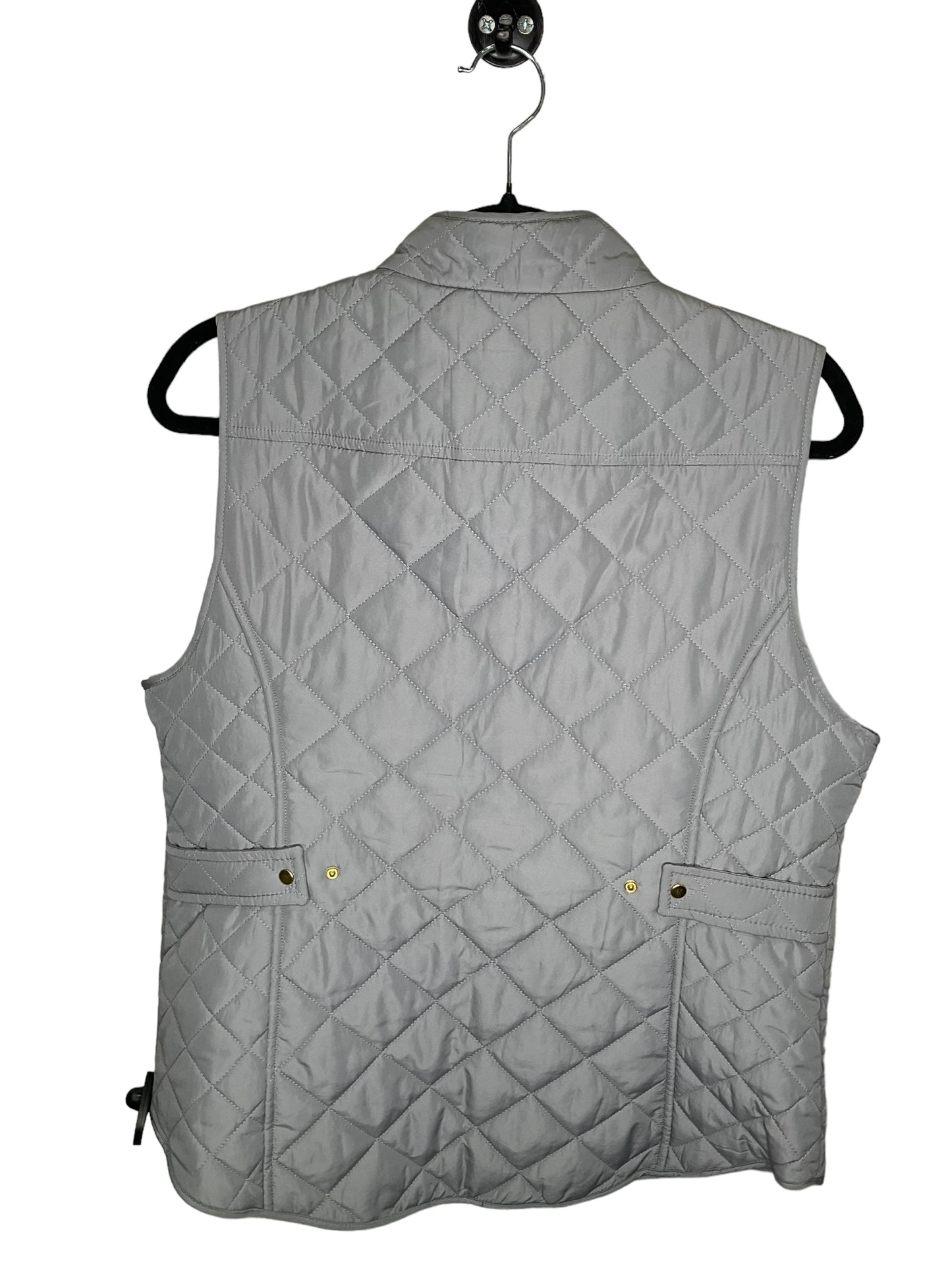 Vest Puffer & Quilted By Crown And Ivy In Grey, Size: L