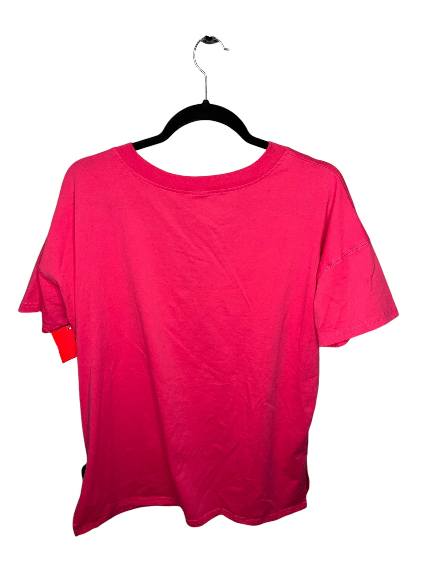 Top Short Sleeve By Amazon Essentials In Pink, Size: M