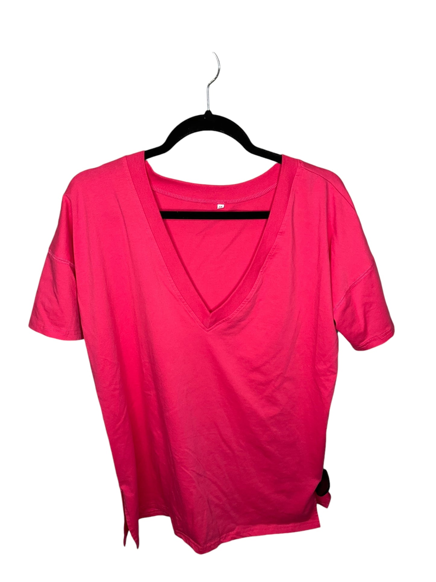 Top Short Sleeve By Amazon Essentials In Pink, Size: M