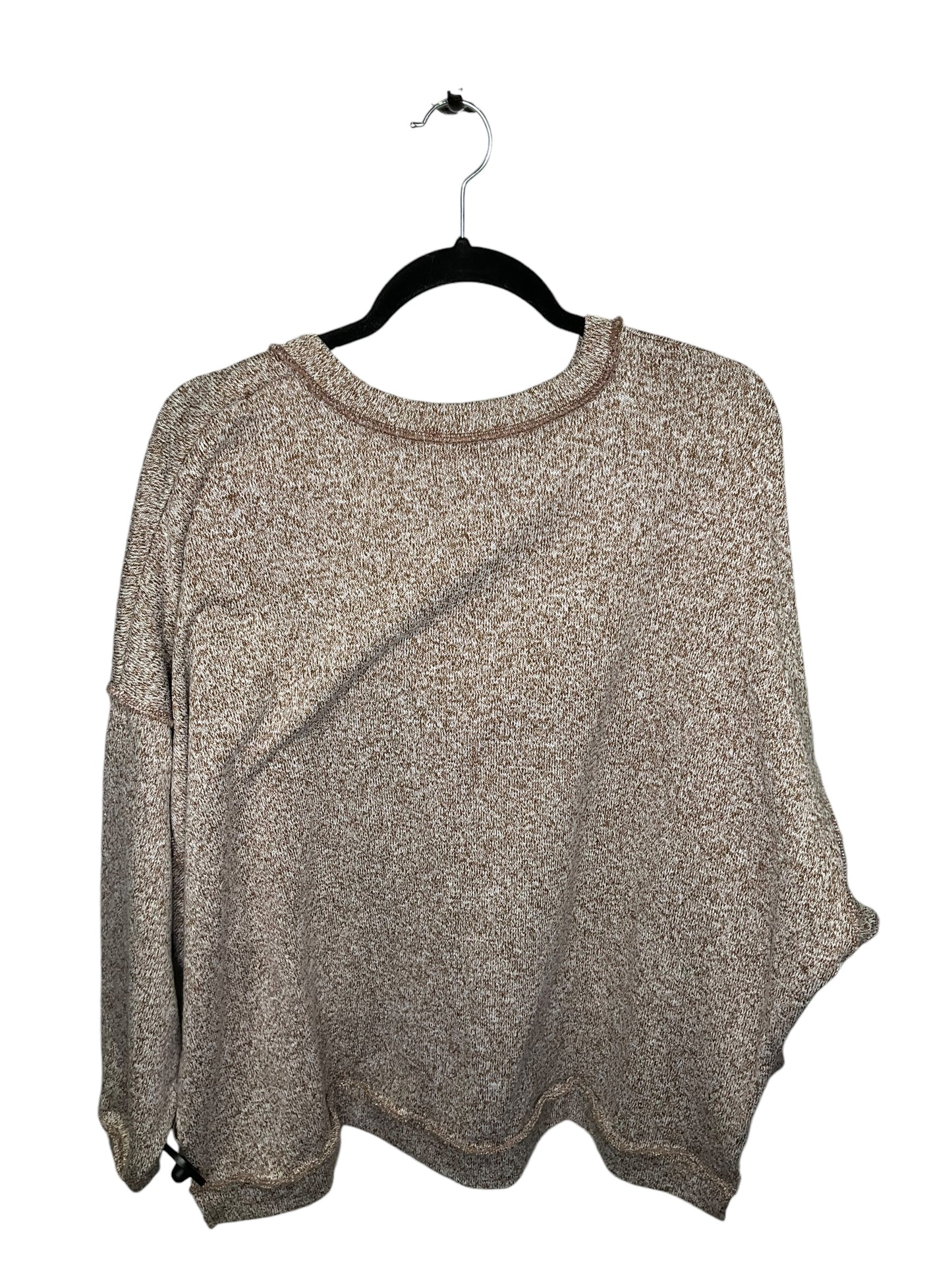 Sweater By Zenana Outfitters In Brown, Size: S