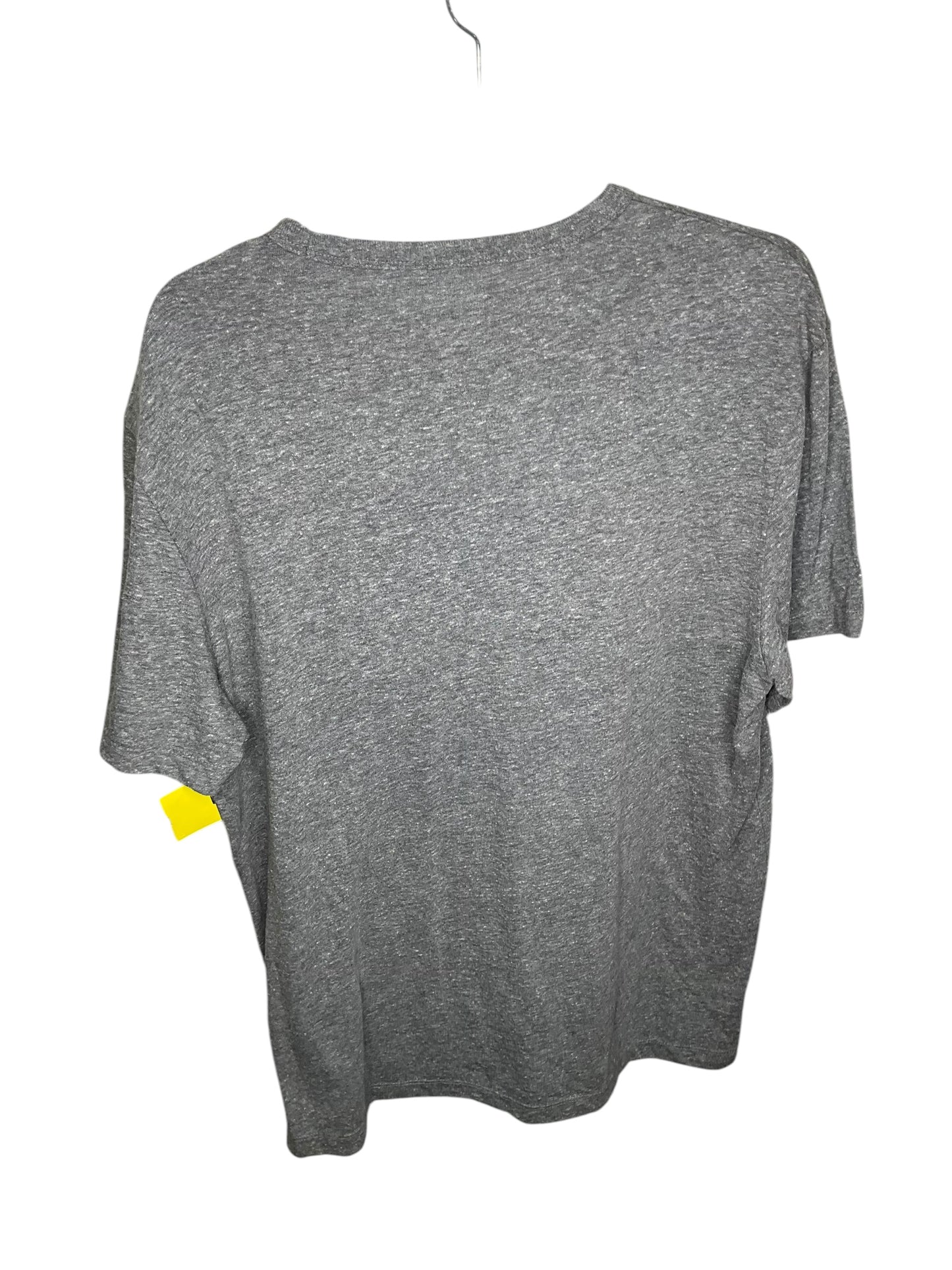 Top Short Sleeve By American Eagle In Grey, Size: L