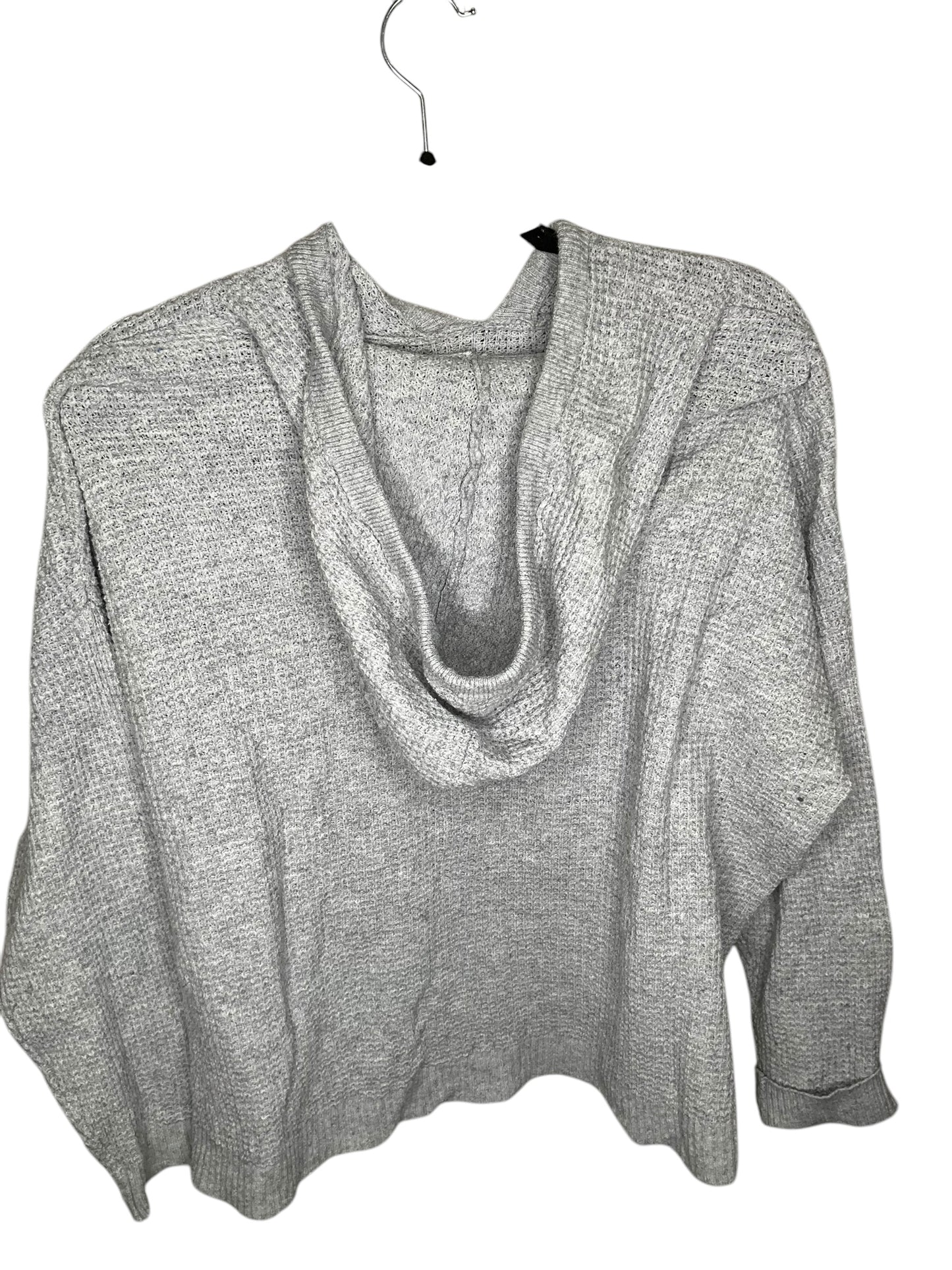 Sweatshirt Hoodie By Aerie In Grey, Size: S