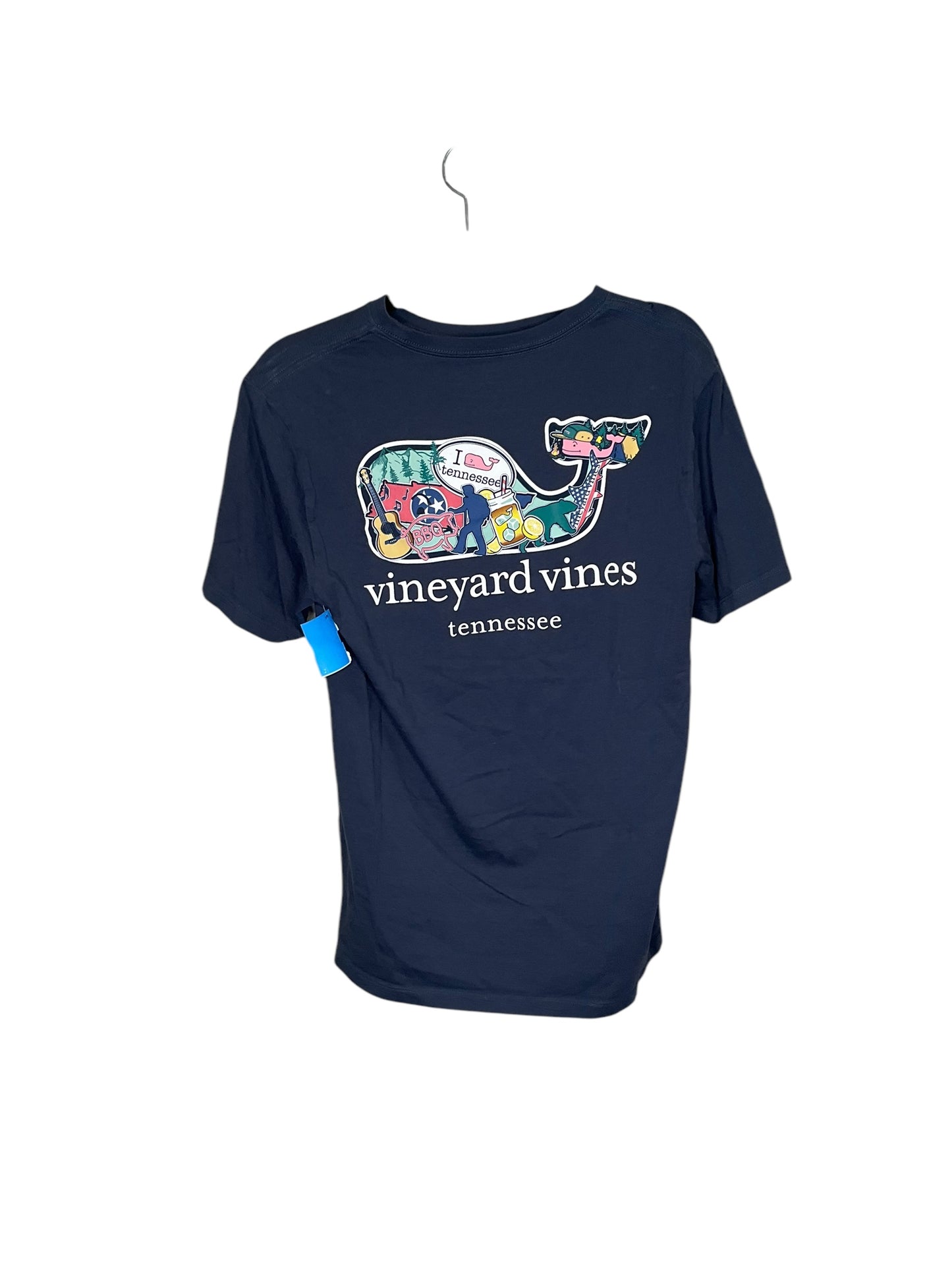 Top Short Sleeve By Vineyard Vines In Navy, Size: S