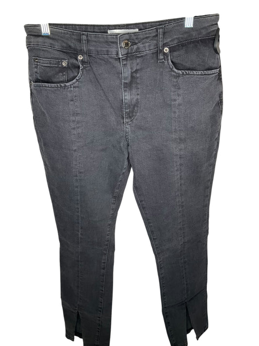 Jeans Flared By Zara In Black Denim, Size: 12