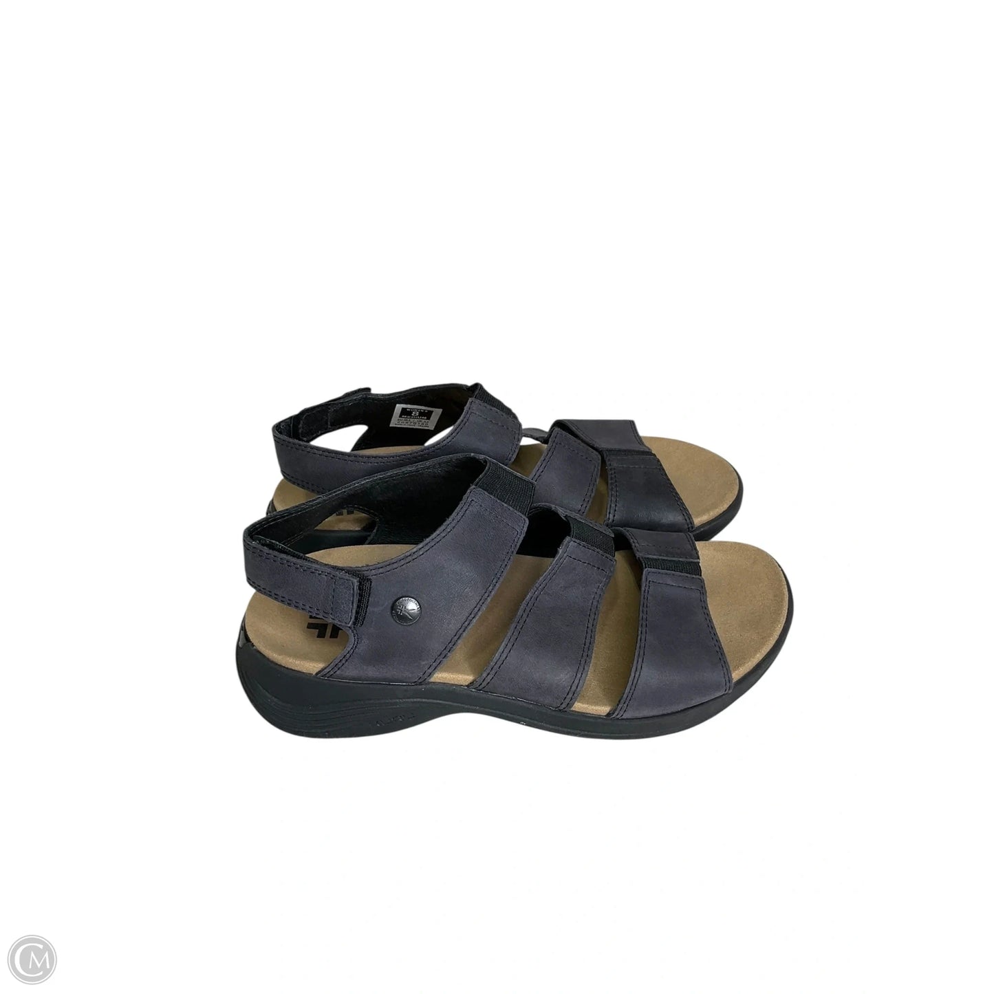 Sandals Flats By Clothes Mentor In Black, Size: 8