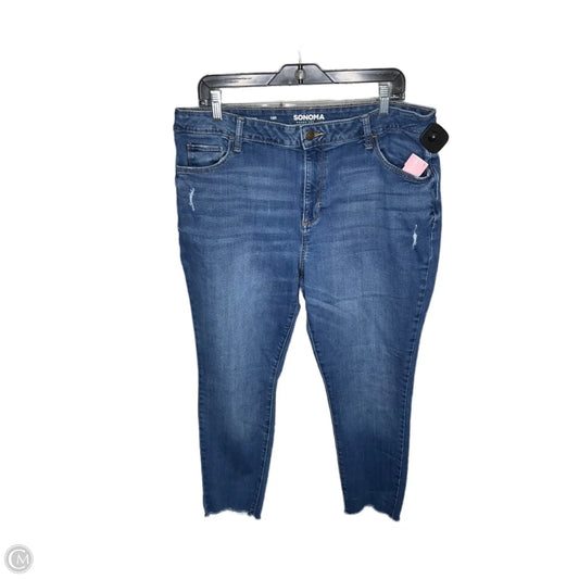 Jeans Skinny By Sonoma In Blue, Size: 18