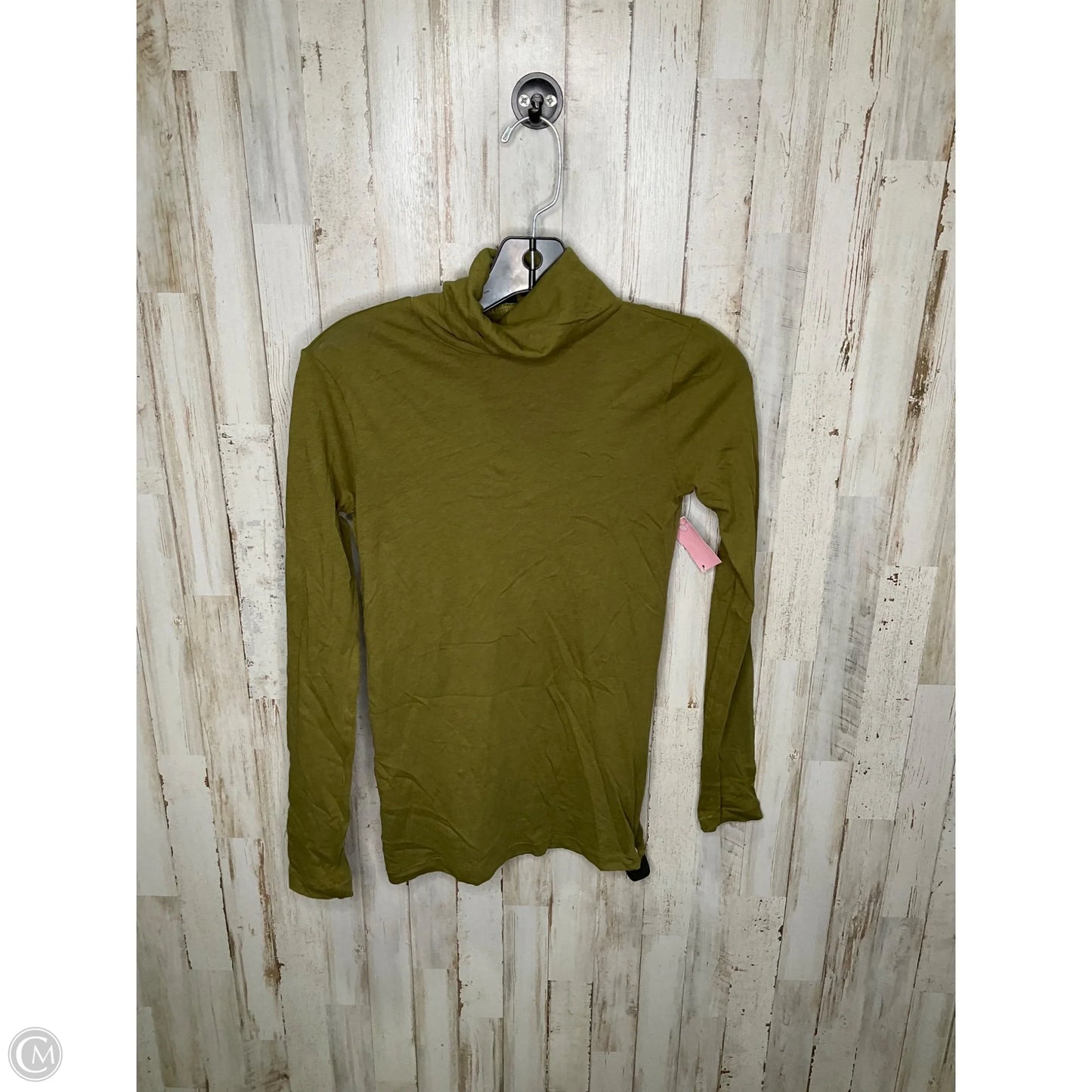 Top Long Sleeve Basic By J. Crew In Green, Size: Xxs